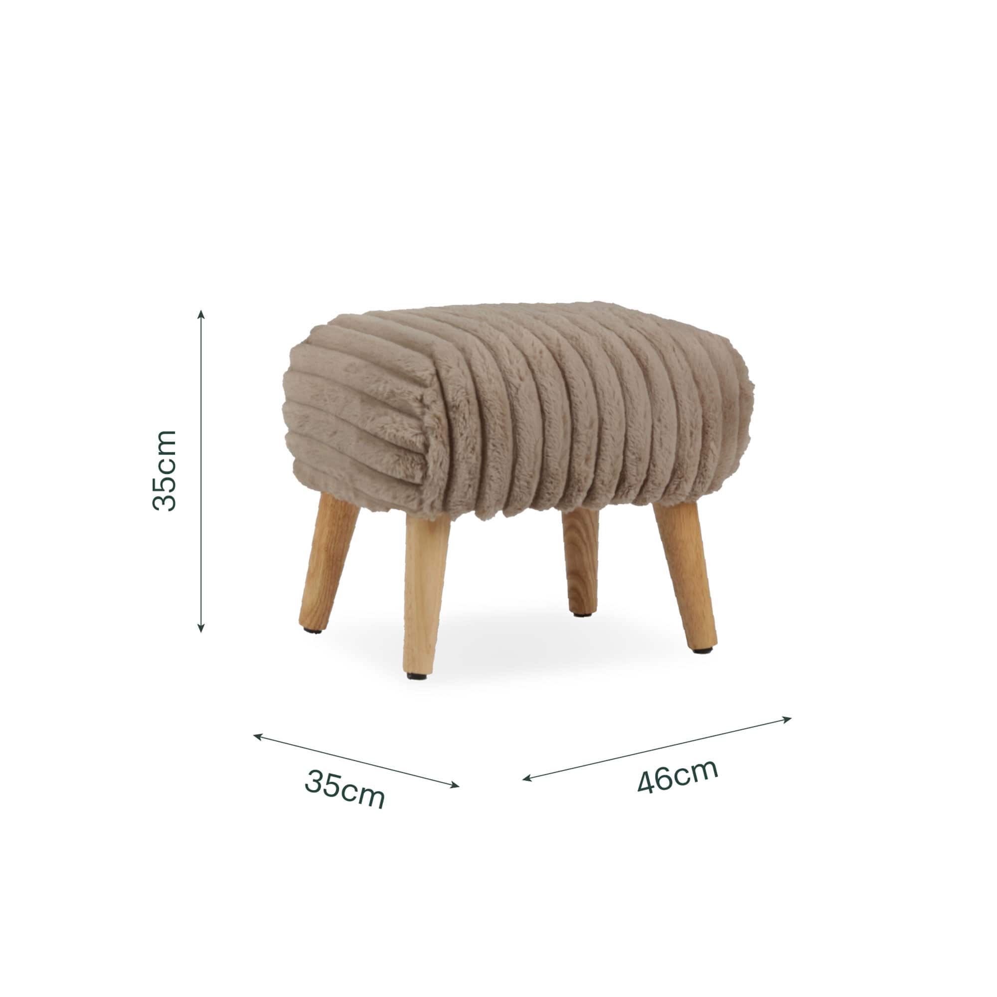 CuddleCo nursing chairs CuddleCo Etta Nursing Chair - Faux Fur Mink