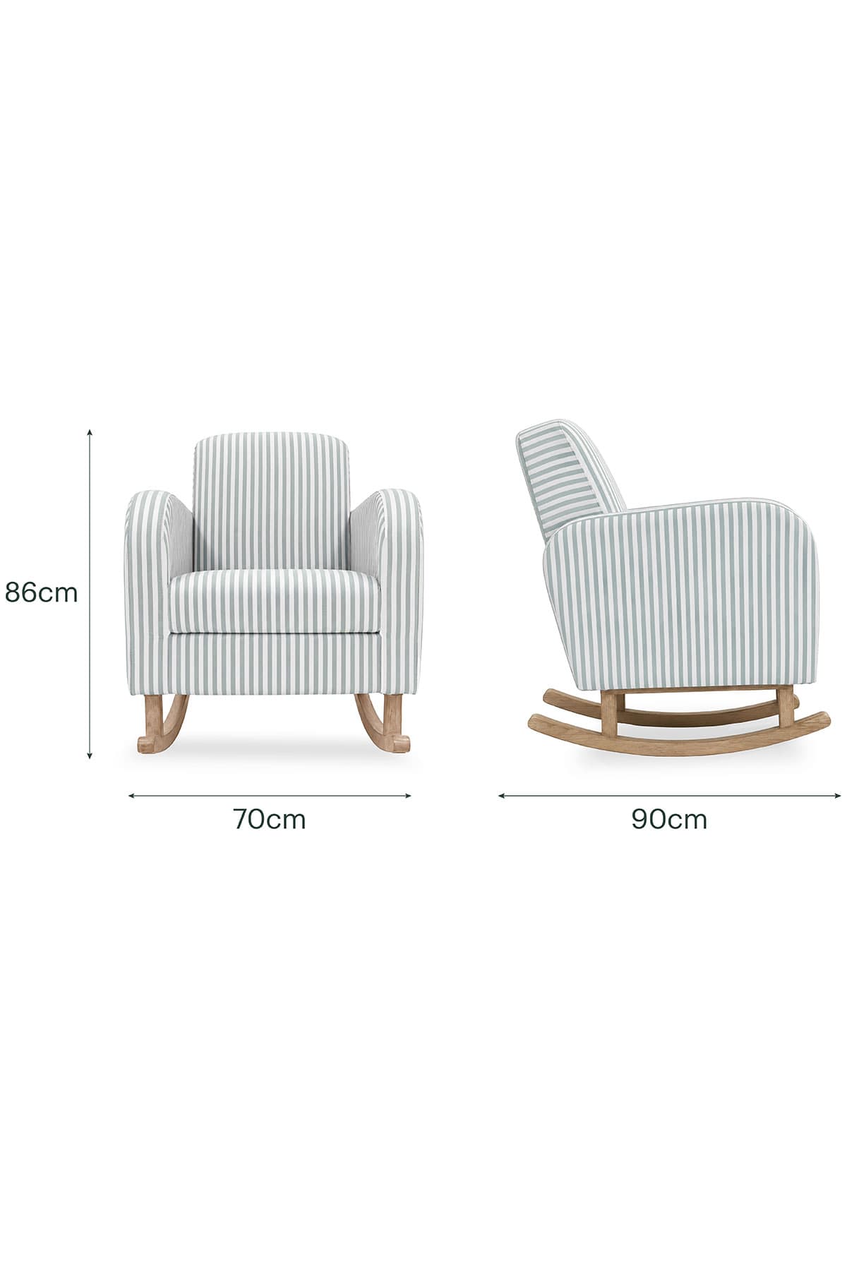CuddleCo nursing chairs CuddleCo Etta Nursing Chair - Sea Salt Stripe