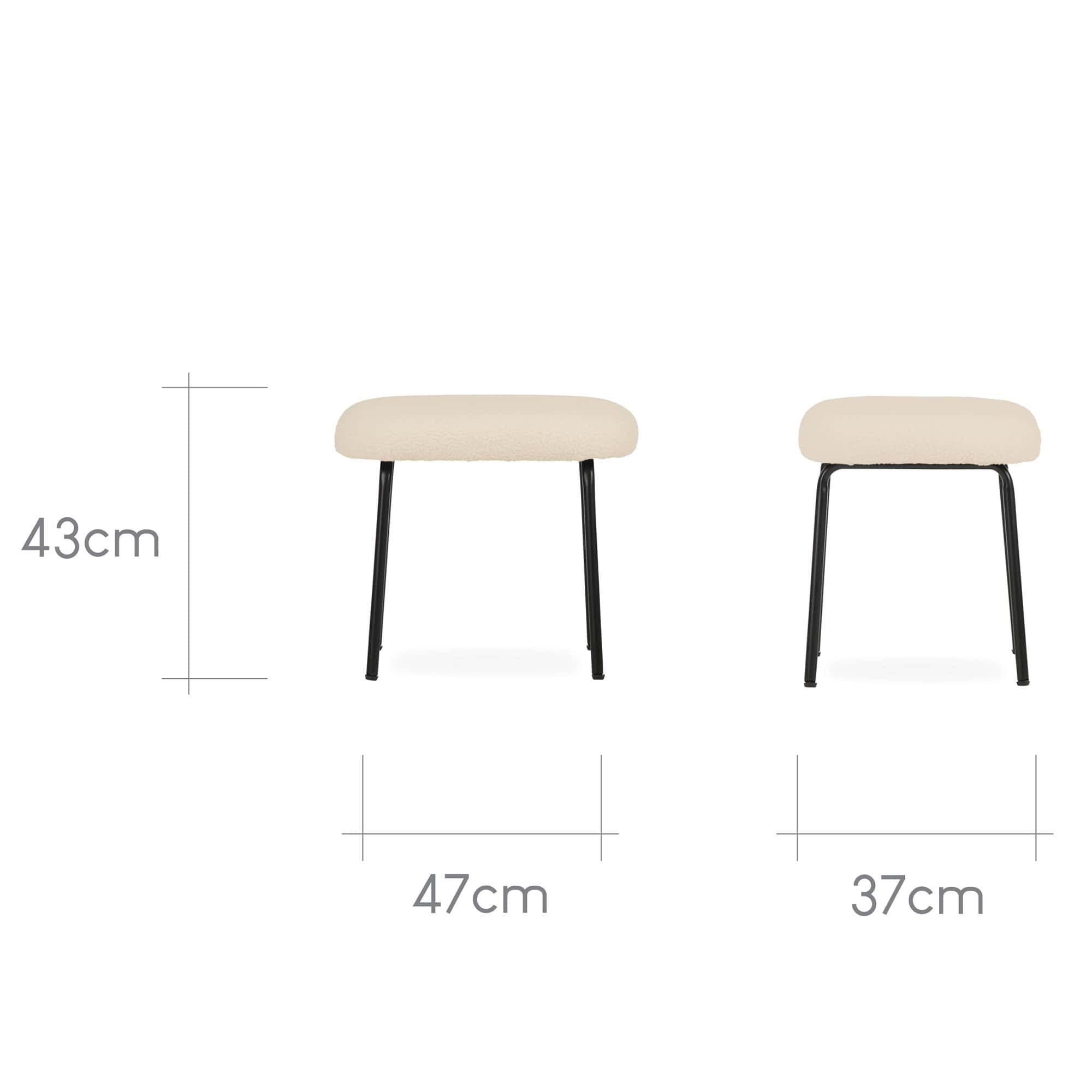 CuddleCo nursing chairs CuddleCo Marley Nursing Chair & Stool - Teddy Light Beige FRN/CUD/153704