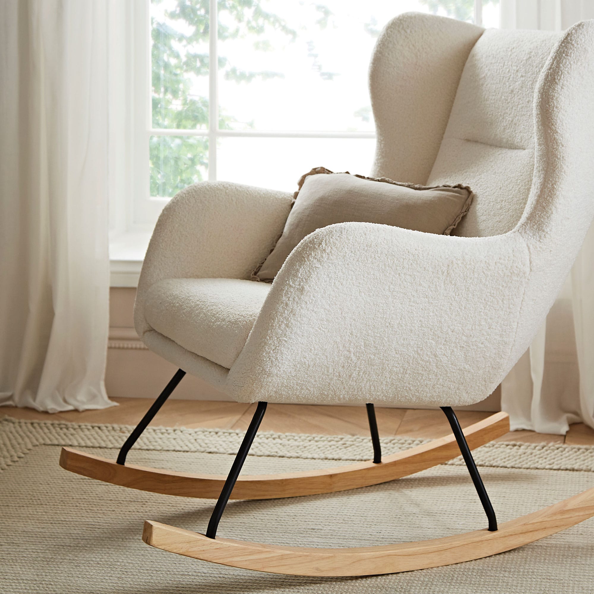 CuddleCo nursing chairs CuddleCo Marley Nursing Chair & Stool - Teddy Off White FRN/CUD/153476