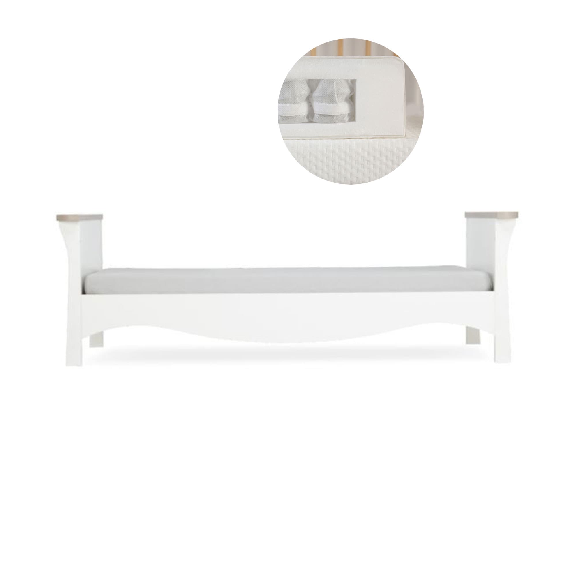 CuddleCo toddler beds Cuddleco Clara Toddler Bed - White/Ash