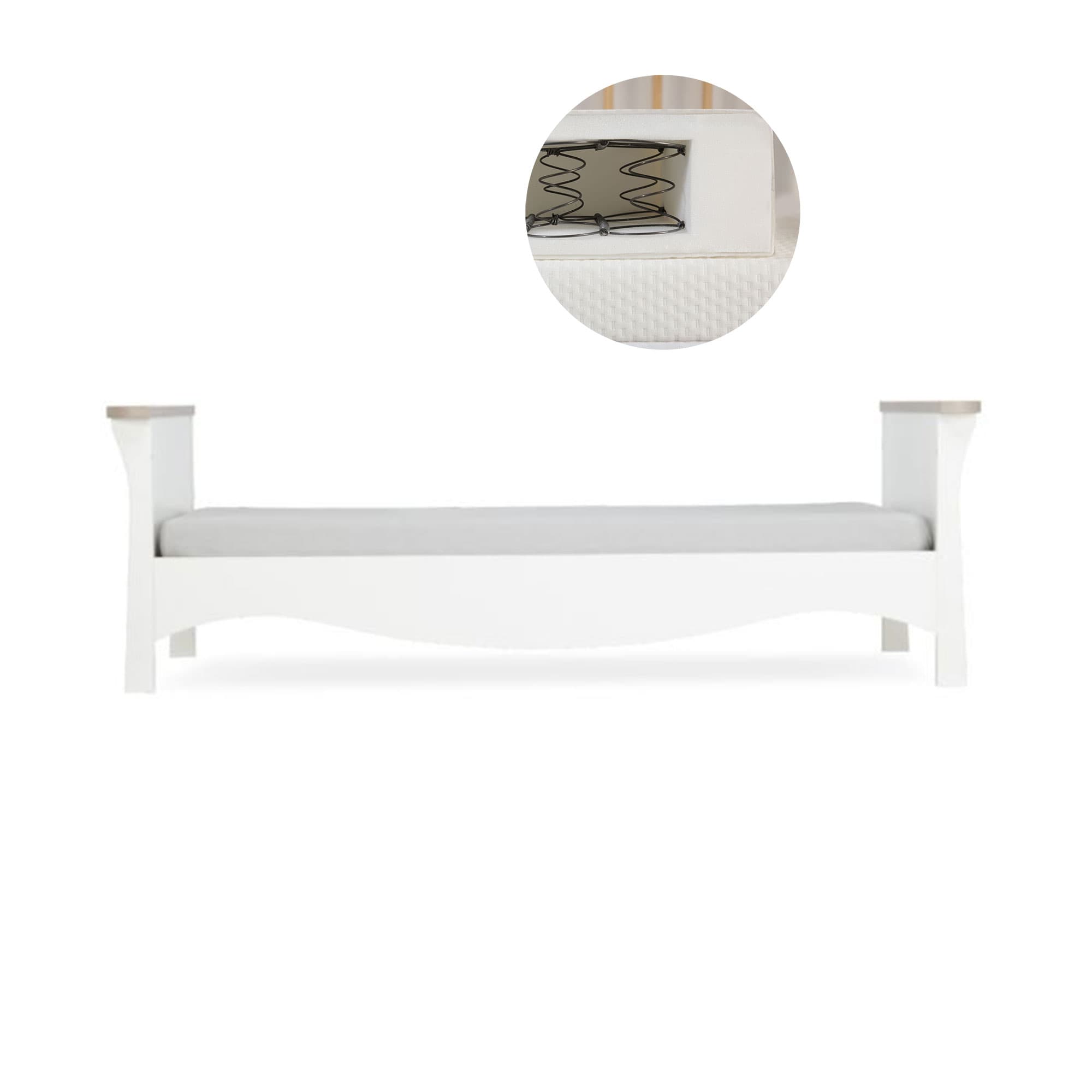 CuddleCo toddler beds Cuddleco Clara Toddler Bed - White/Ash