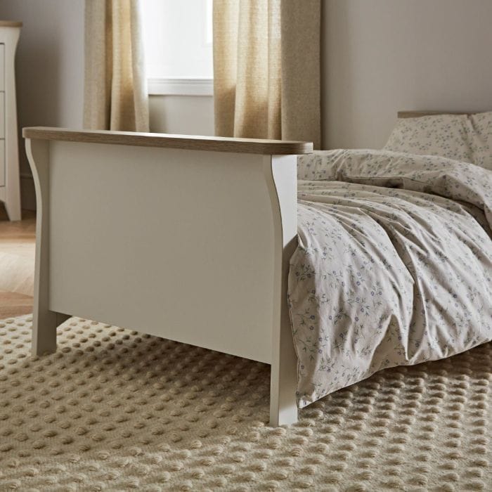 CuddleCo toddler beds Cuddleco Clara Toddler Bed - White/Ash