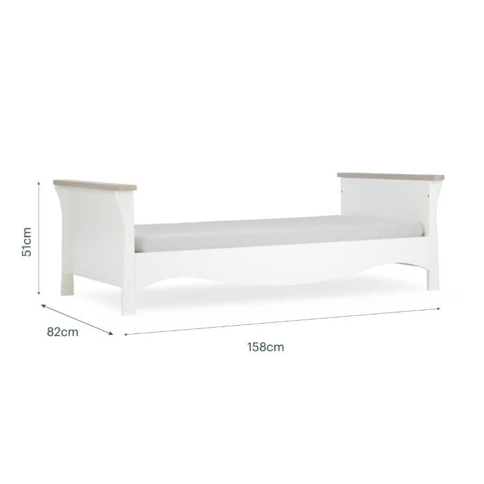CuddleCo toddler beds Cuddleco Clara Toddler Bed - White/Ash
