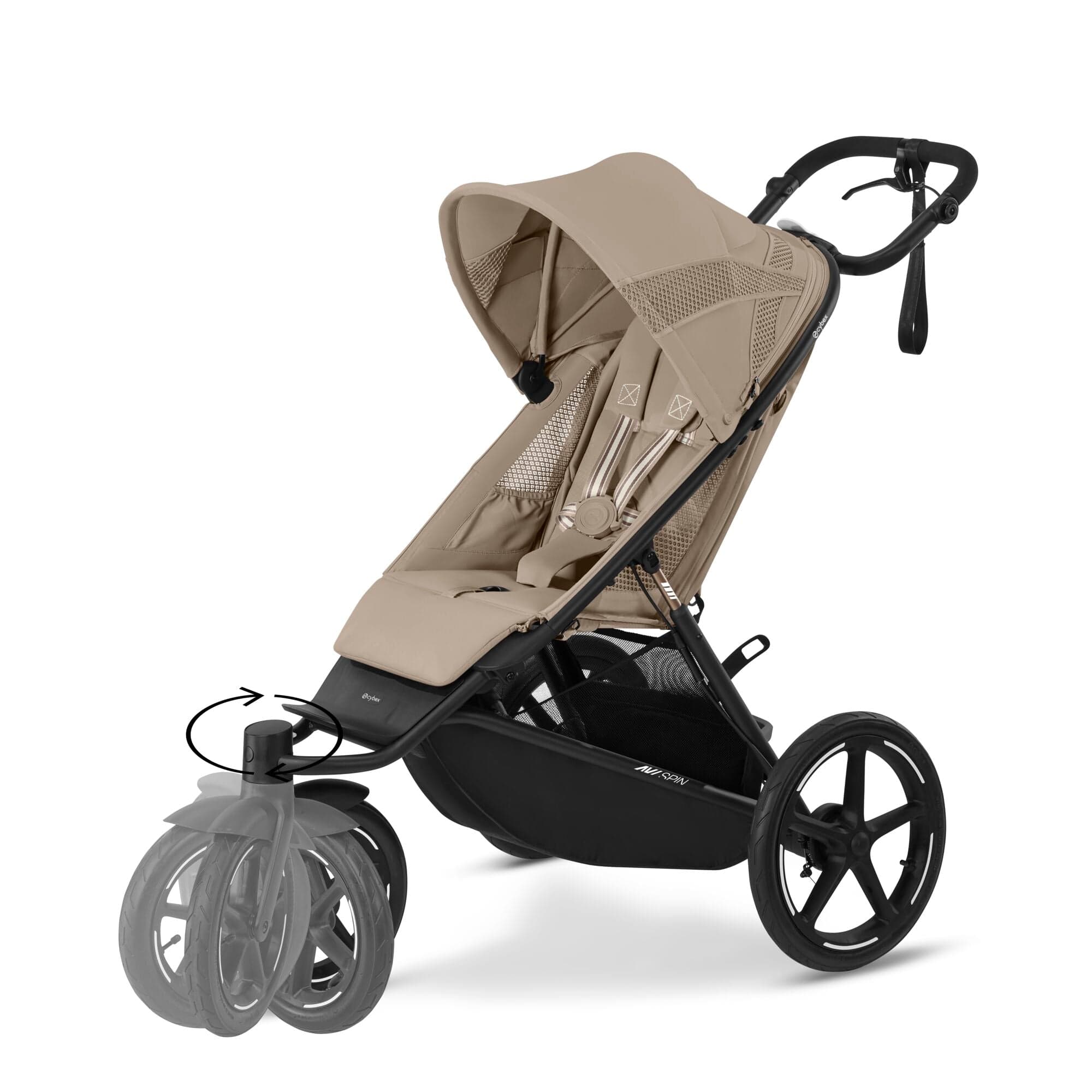 Cybex 3 wheel pushchairs Cybex Avi Spin - Almond Beige 524001013