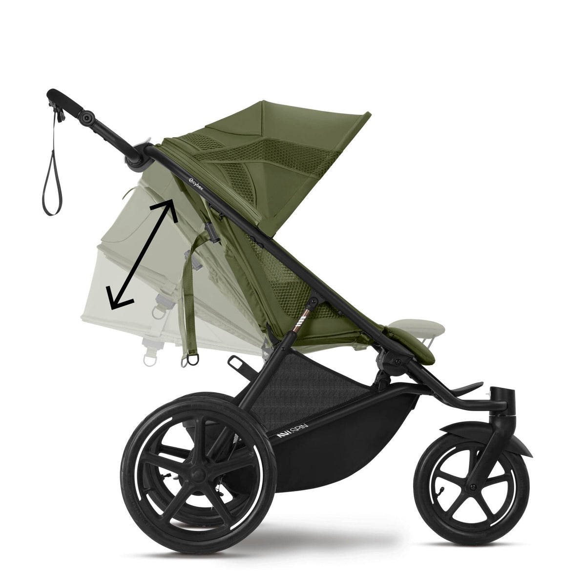 Cybex 3 wheel pushchairs Cybex Avi Spin - Moss Green 525000441