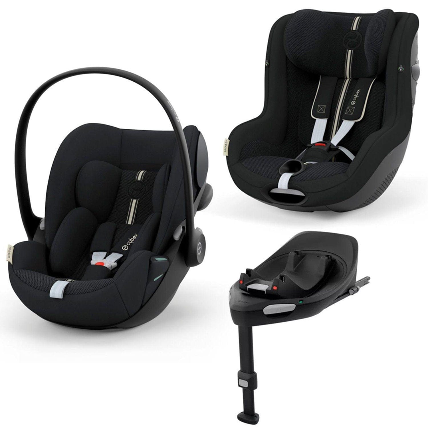 Cybex baby car seats Cybex G PLUS i-Size Car Seat Bundle - Moon Black 15302-BLK