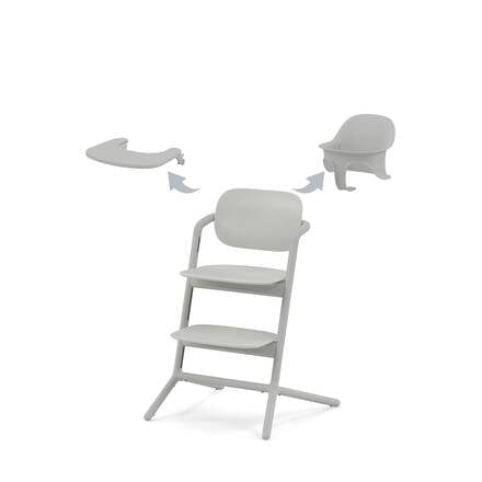 Cybex baby highchairs Cybex LEMO 3 in 1 High Chair in Suede Grey 521003179