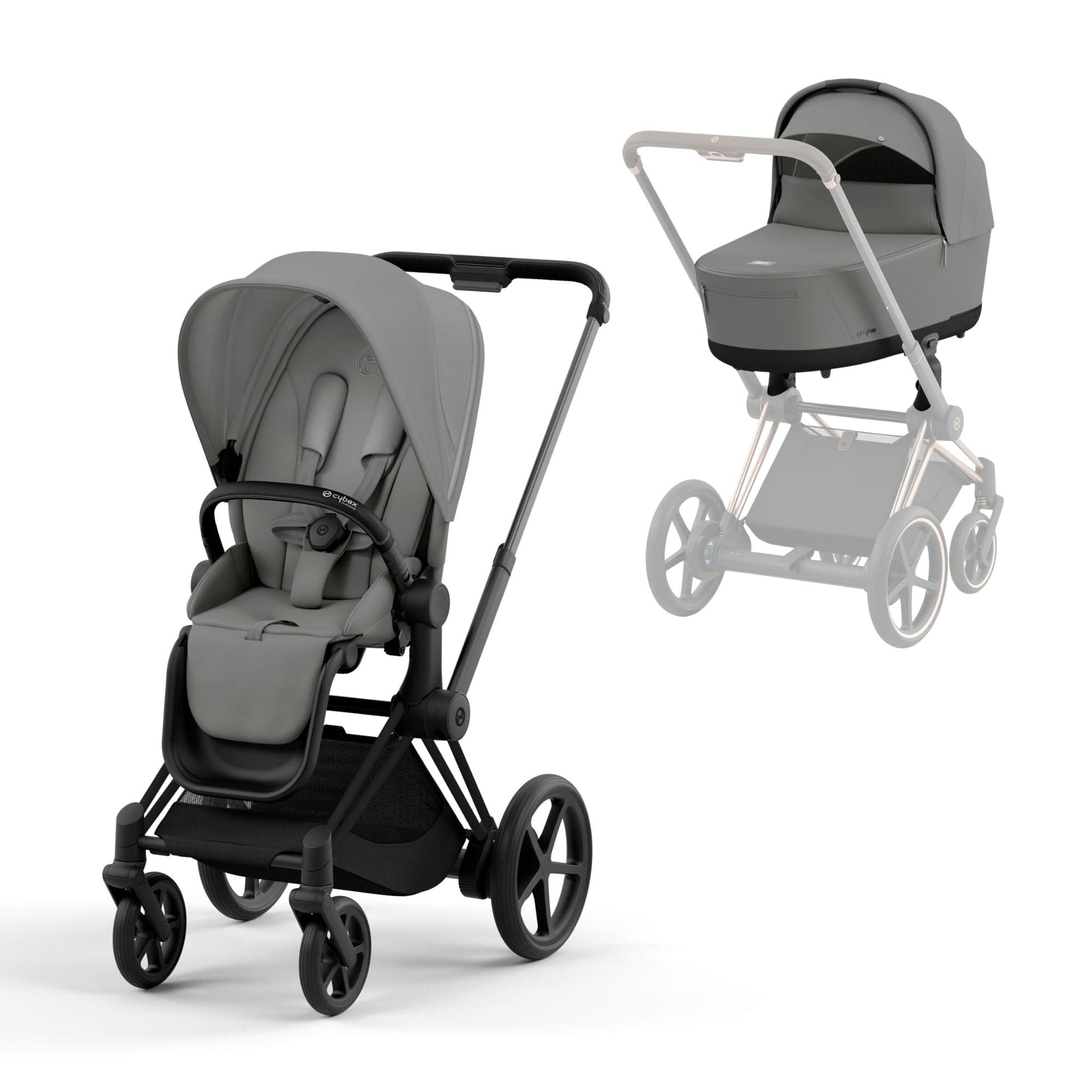 Cybex Baby Prams Cybex e-Priam Pram - Mirage Grey 16740-BLK-GRY