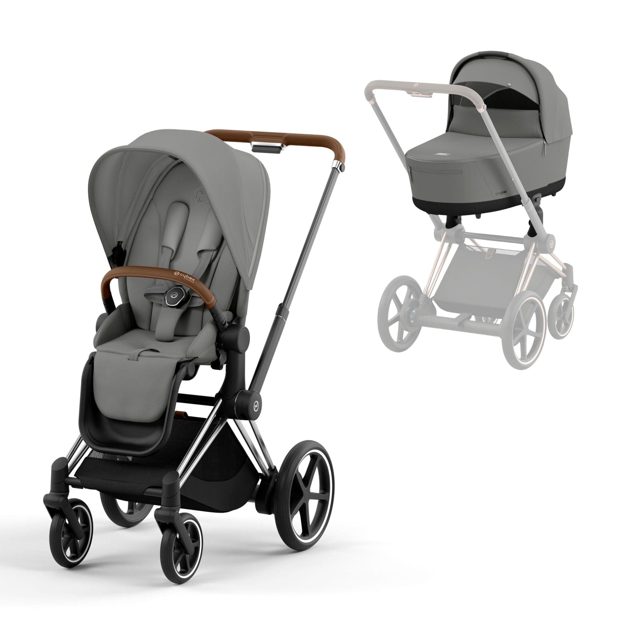 Cybex Baby Prams Cybex e-Priam Pram - Mirage Grey 16740-CH-BRN-GRY