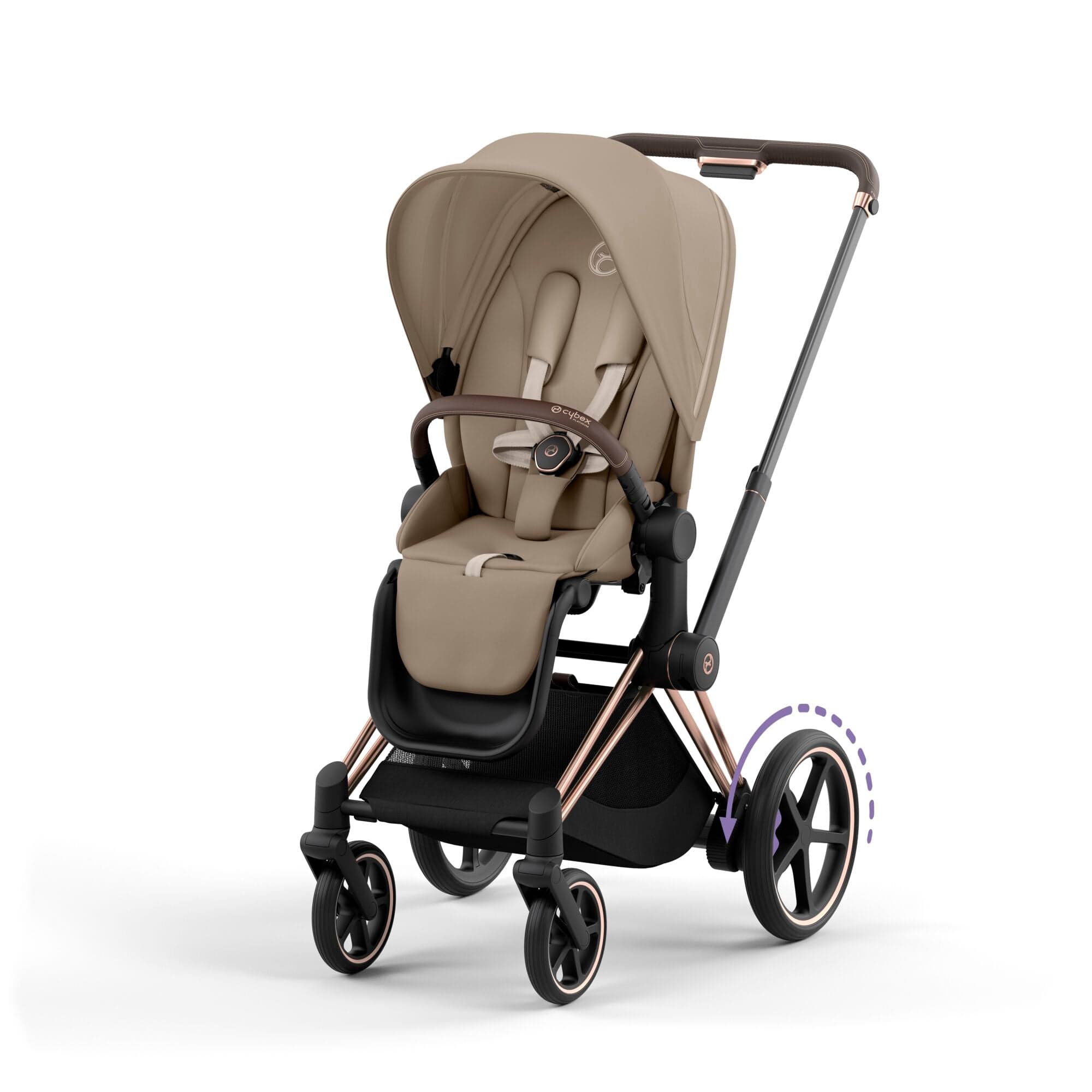 Cybex Baby Prams Cybex e-Priam Pram - Cozy Beige