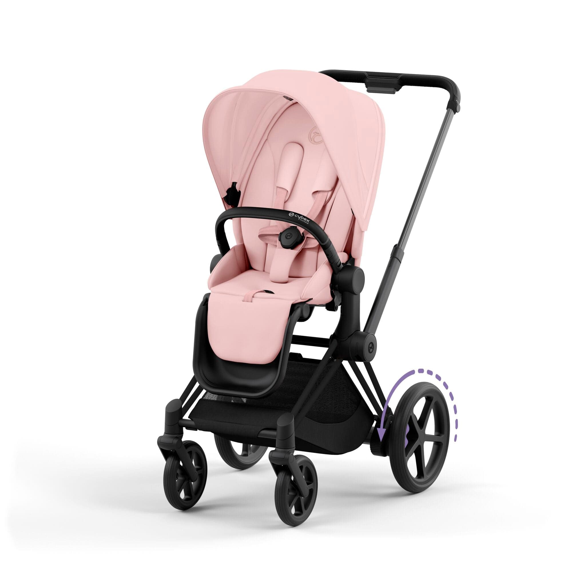 Cybex Baby Prams Cybex e-Priam Pram - Peach Pink