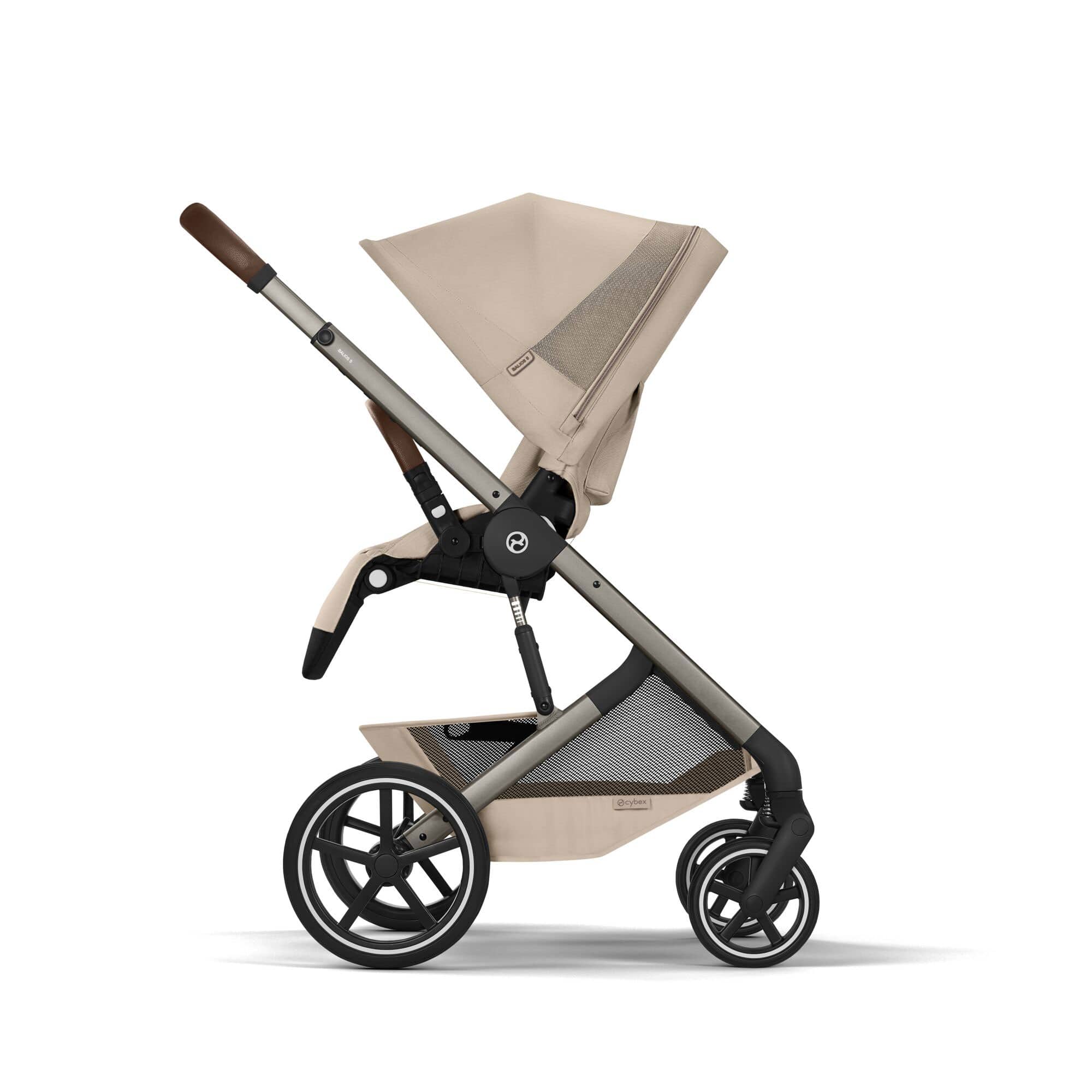 Cybex baby prams Cybex Balios S Lux Foldable Carrycot Accessory Bundle - Almond Beige