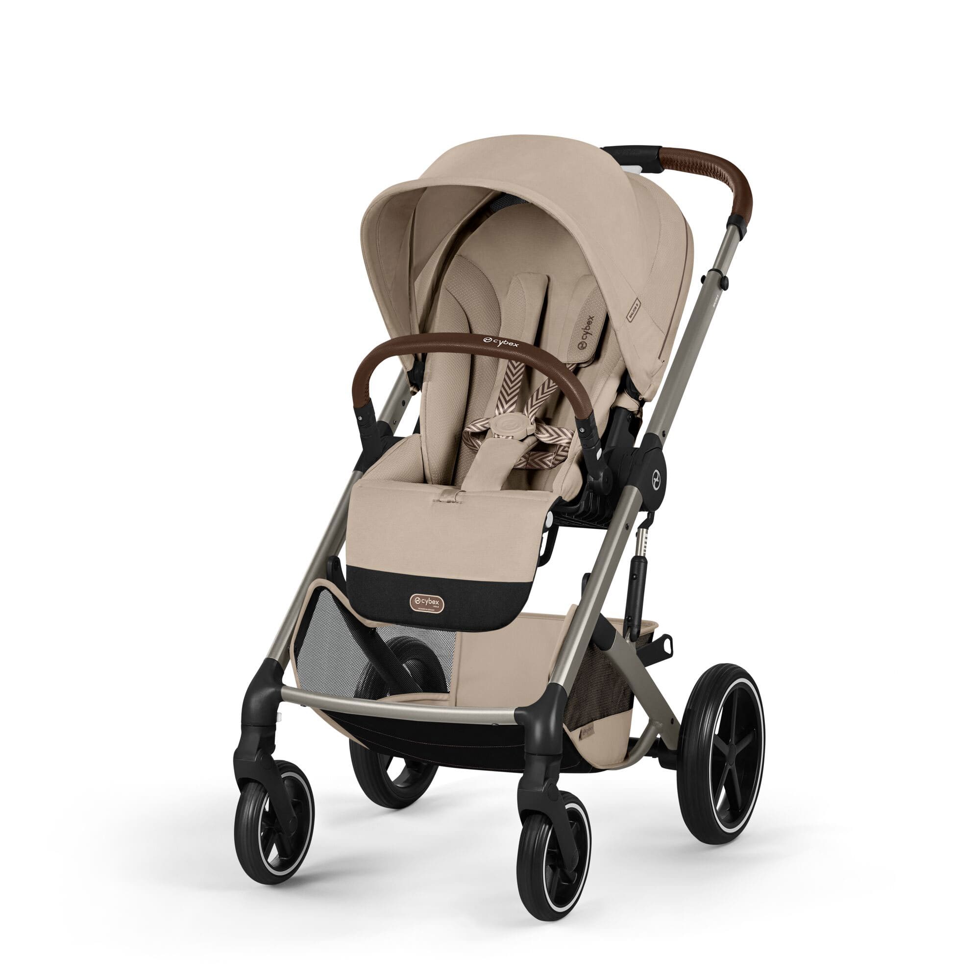 Cybex baby prams Cybex Balios S Lux Foldable Carrycot Accessory Bundle - Almond Beige