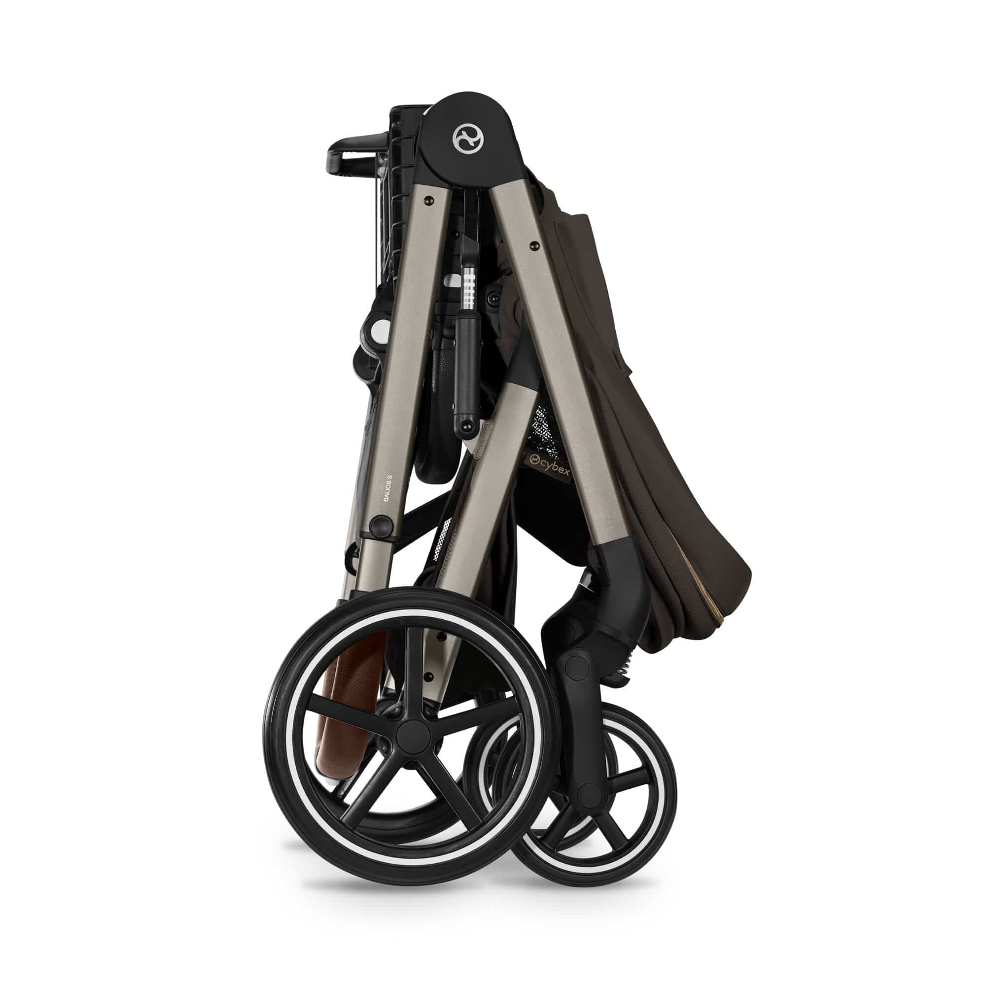 Cybex baby prams Cybex Balios S Lux Foldable Carrycot Accessory Bundle - Chocolate Brown