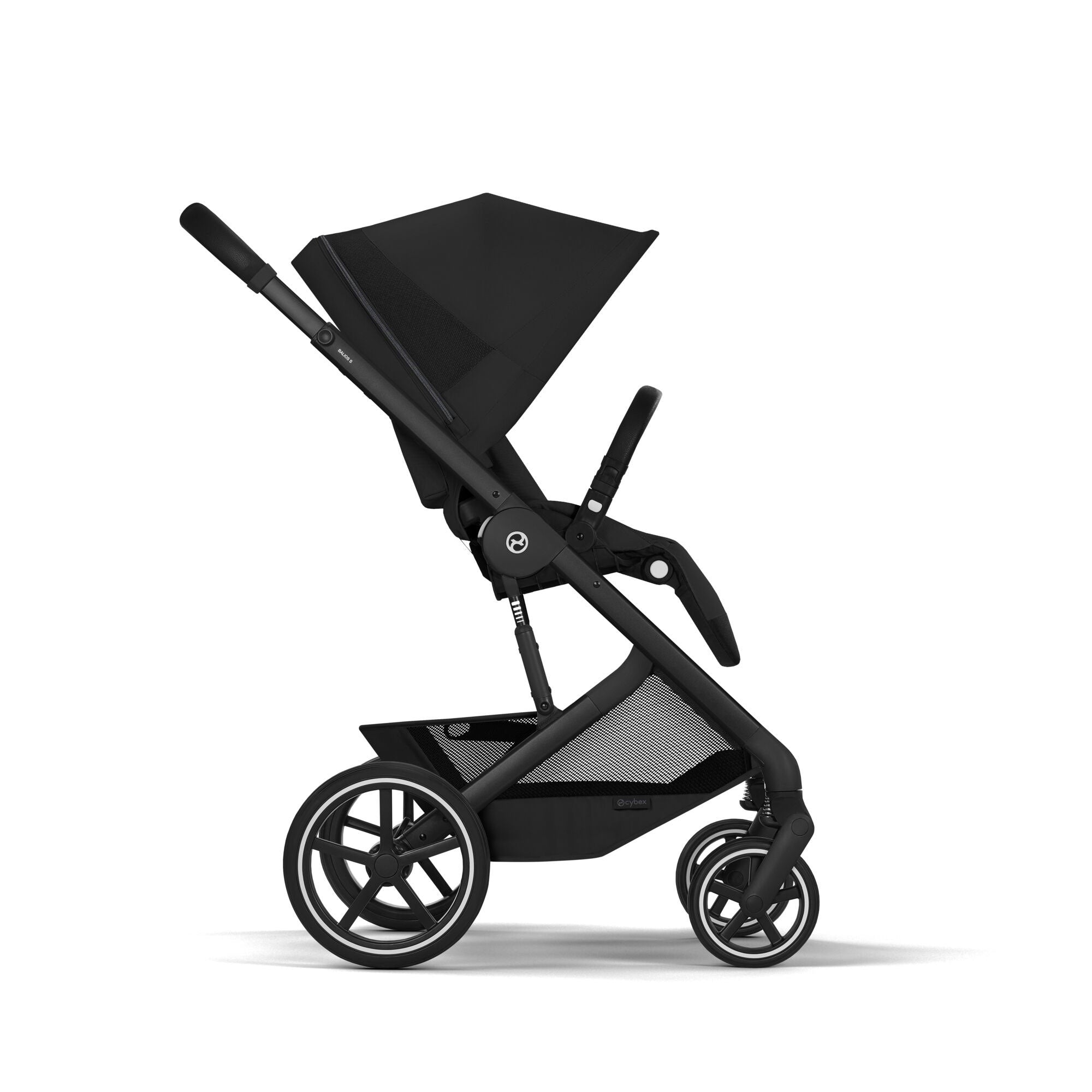 Cybex baby prams Cybex Balios S Lux Foldable Carrycot Accessory Bundle - Moon Black