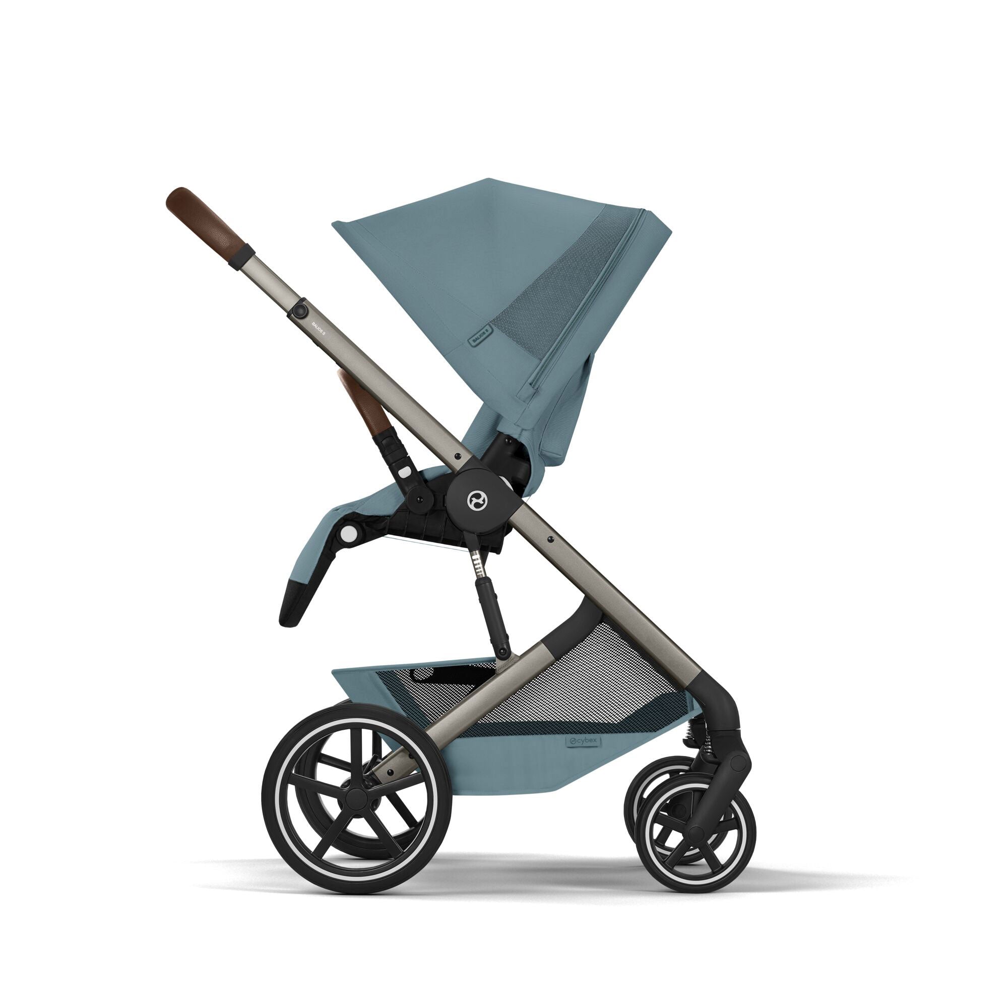 Cybex baby prams Cybex Balios S Lux Foldable Carrycot Accessory Bundle - Stormy Blue