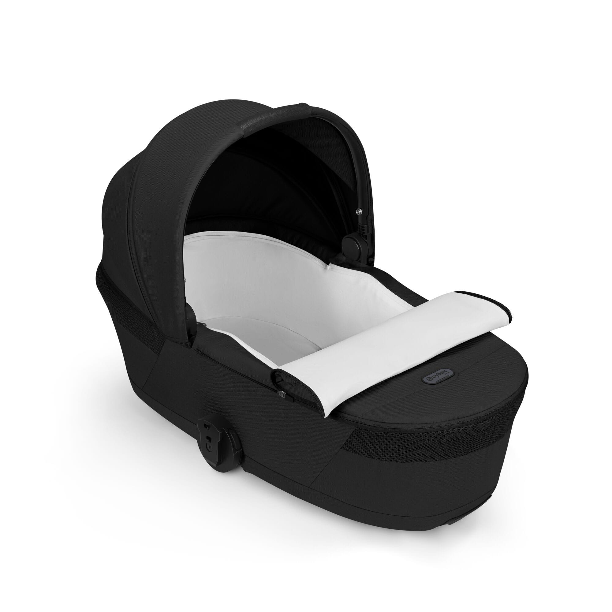 Cybex baby prams Cybex Balios S Lux Foldable Carrycot Travel System - Moon Black