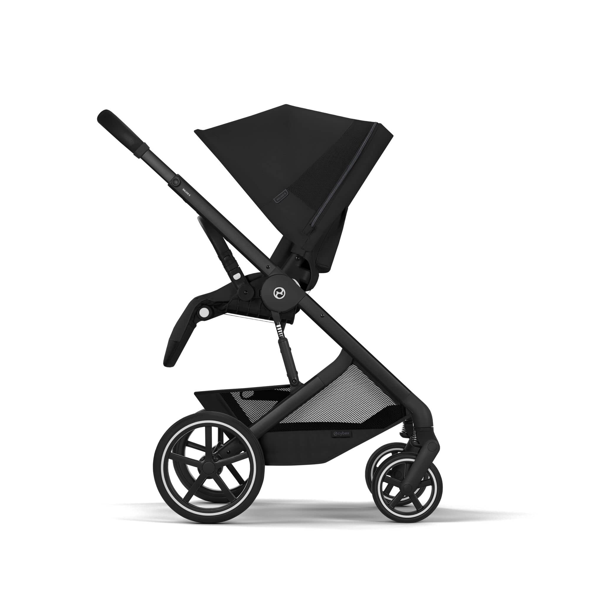 Cybex baby prams Cybex Balios S Lux Foldable Carrycot Travel System - Moon Black