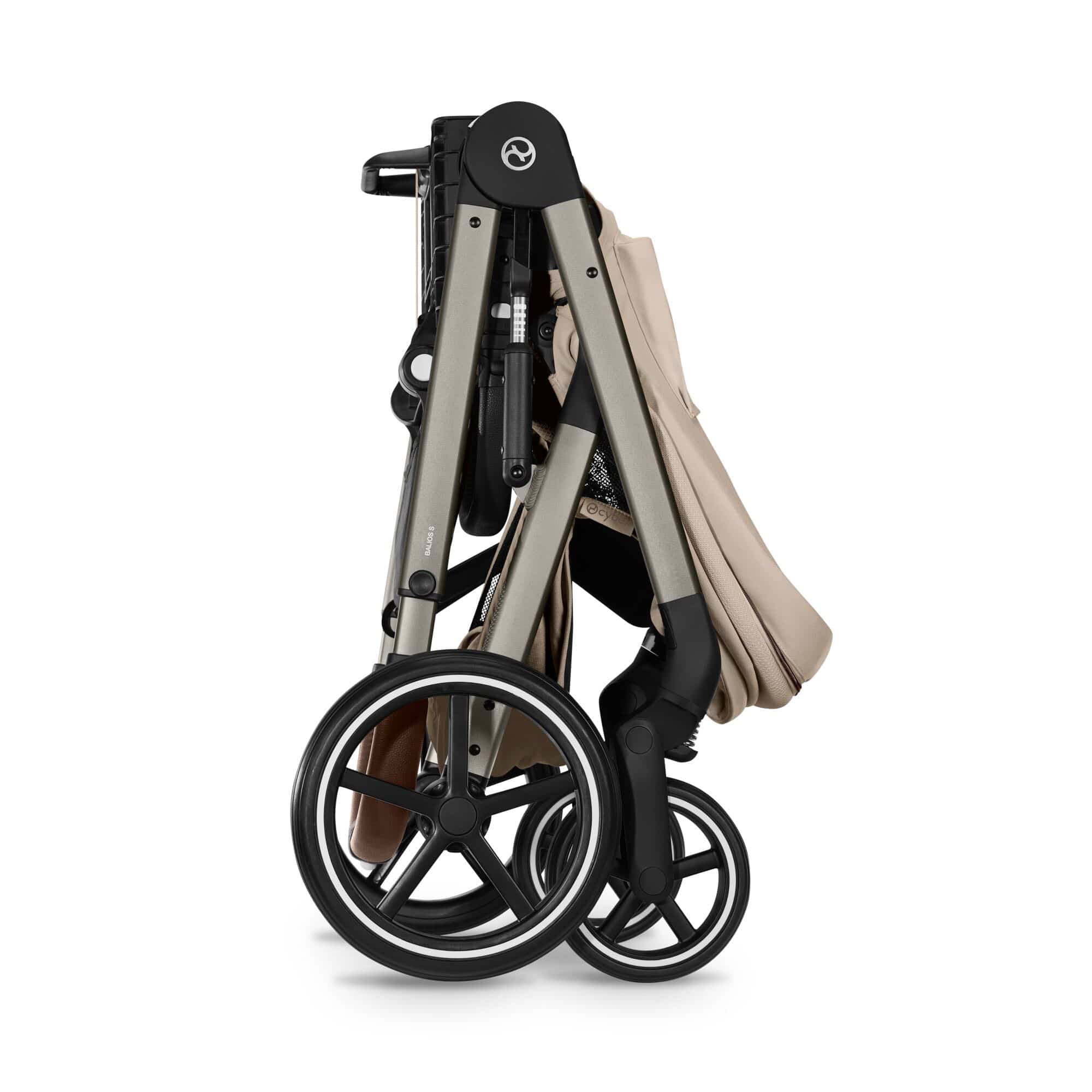Cybex baby prams Cybex Balios S Lux Pushchair with Foldable Carrycot - Almond Beige 526001691