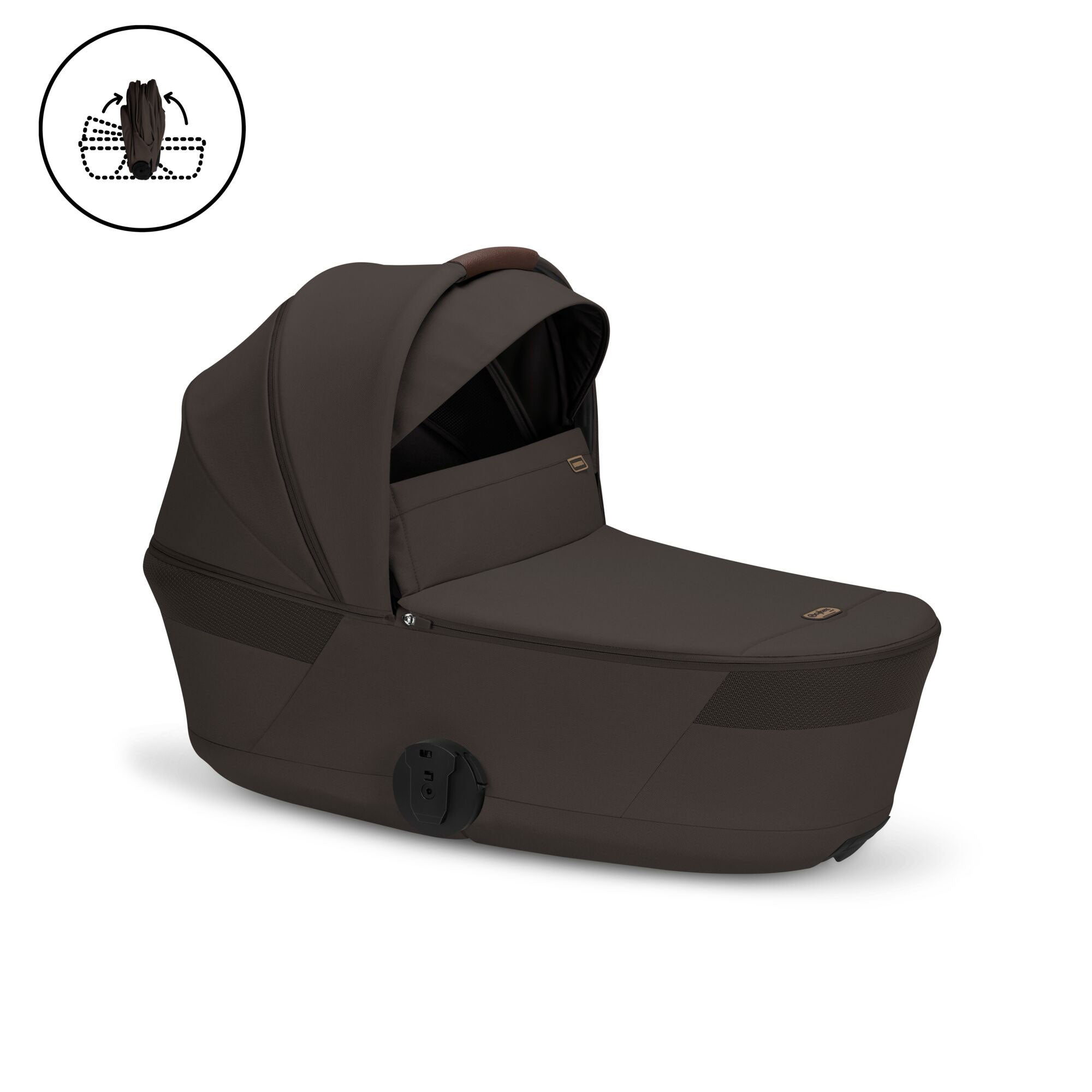 Cybex baby prams Cybex Balios S Lux Pushchair with Foldable Carrycot - Chocolate Brown 526001703