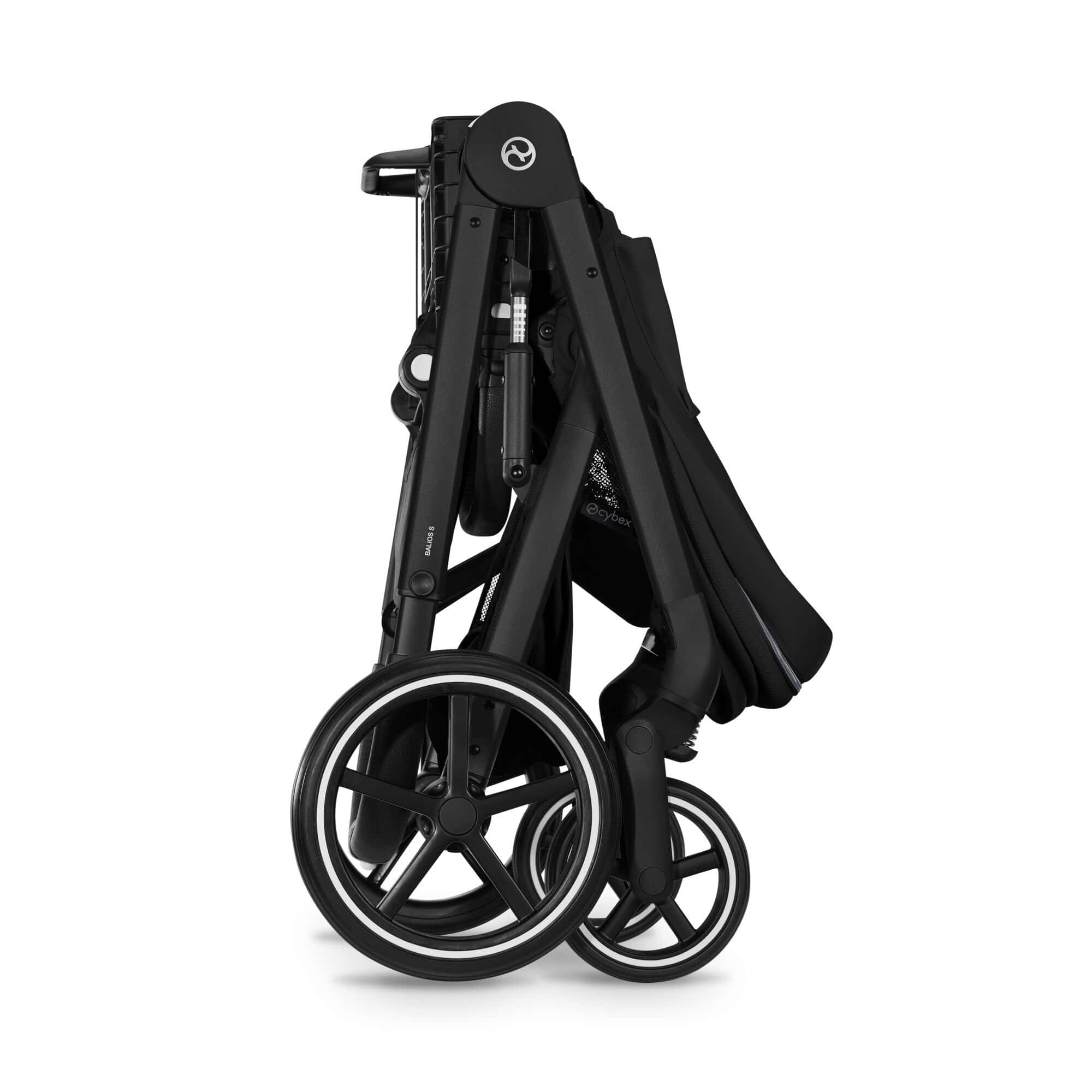 Cybex baby prams Cybex Balios S Lux Pushchair with Foldable Carrycot - Moon Black 526001679