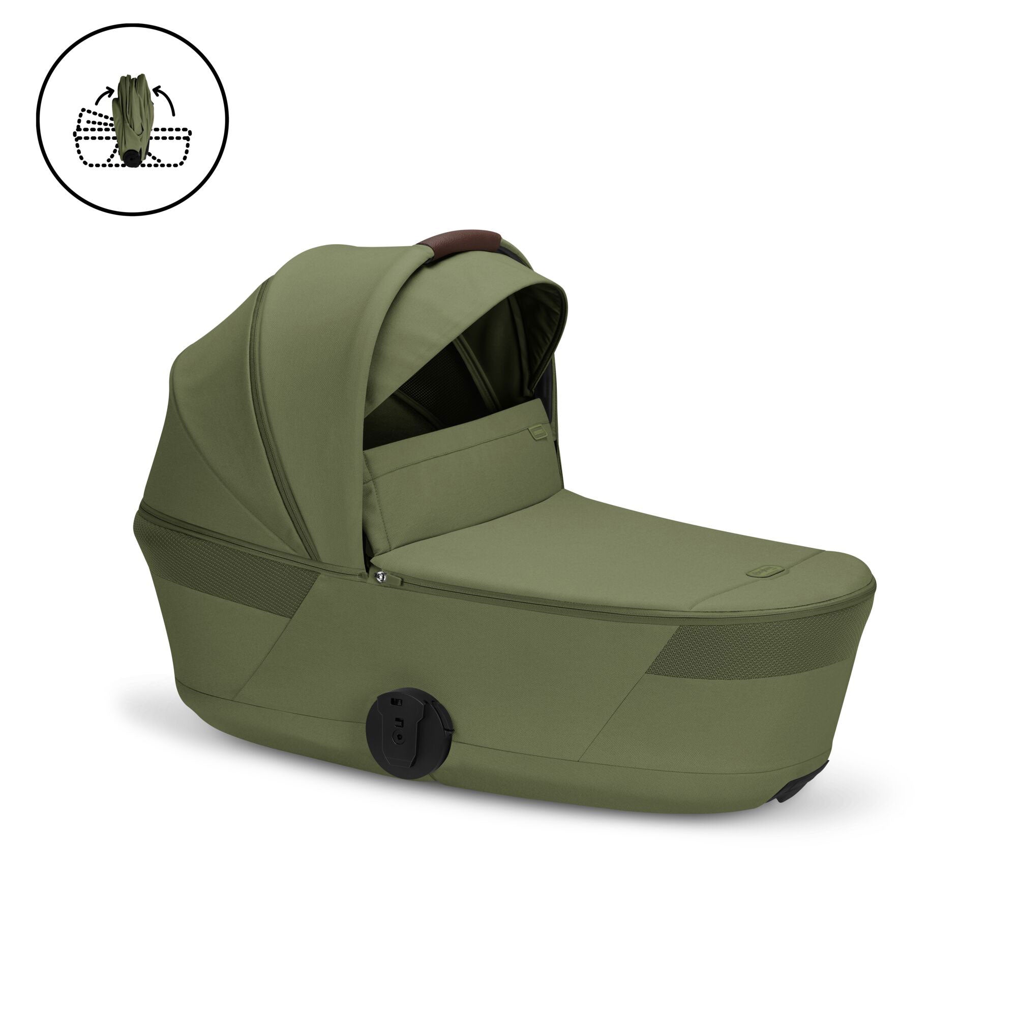 Cybex baby prams Cybex Balios S Lux Pushchair with Foldable Carrycot - Moss Green 526001697