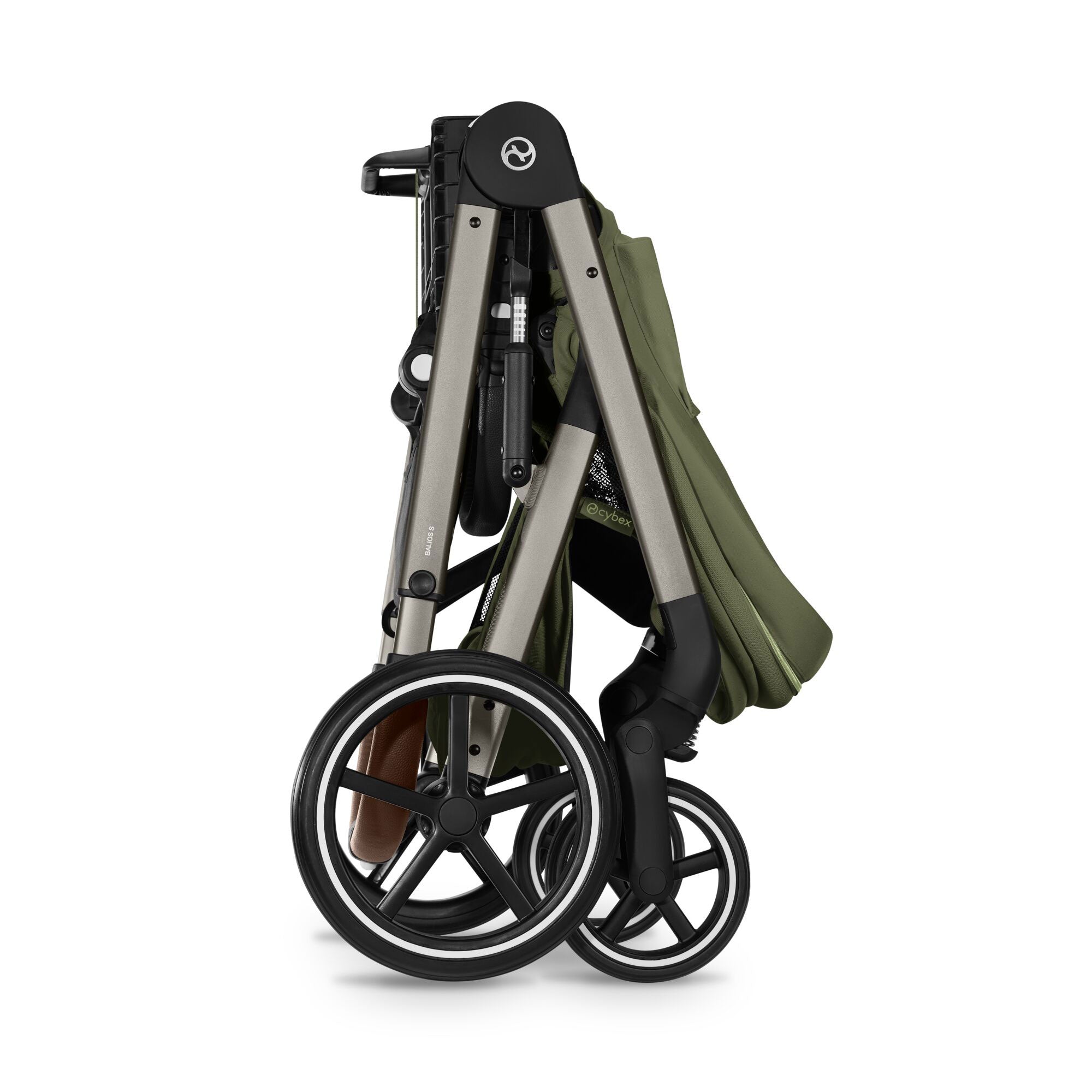 Cybex baby prams Cybex Balios S Lux Pushchair with Foldable Carrycot - Moss Green 526001697