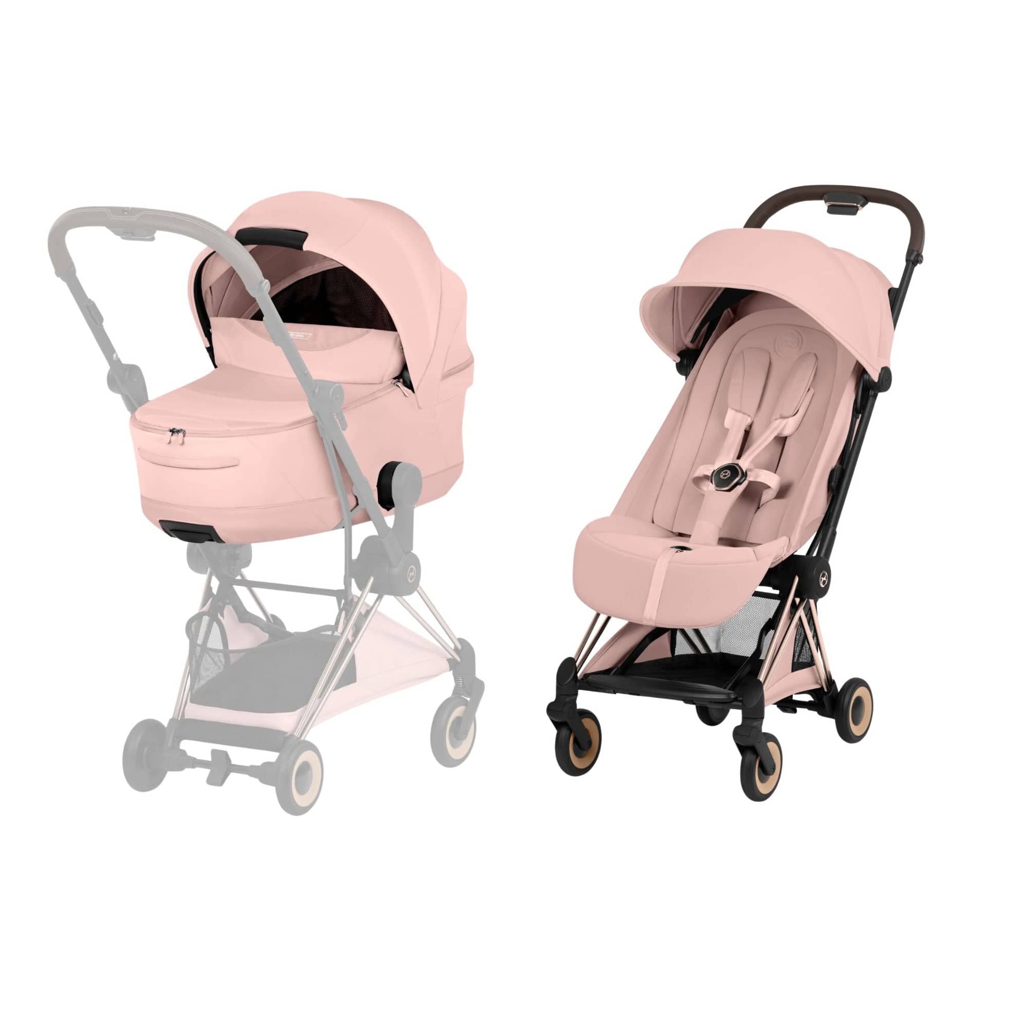 Cybex baby prams Cybex Coya Pushchair Set - Style Collection - Rose Gold/Peach Pink 21979-RG-PEA-PNK