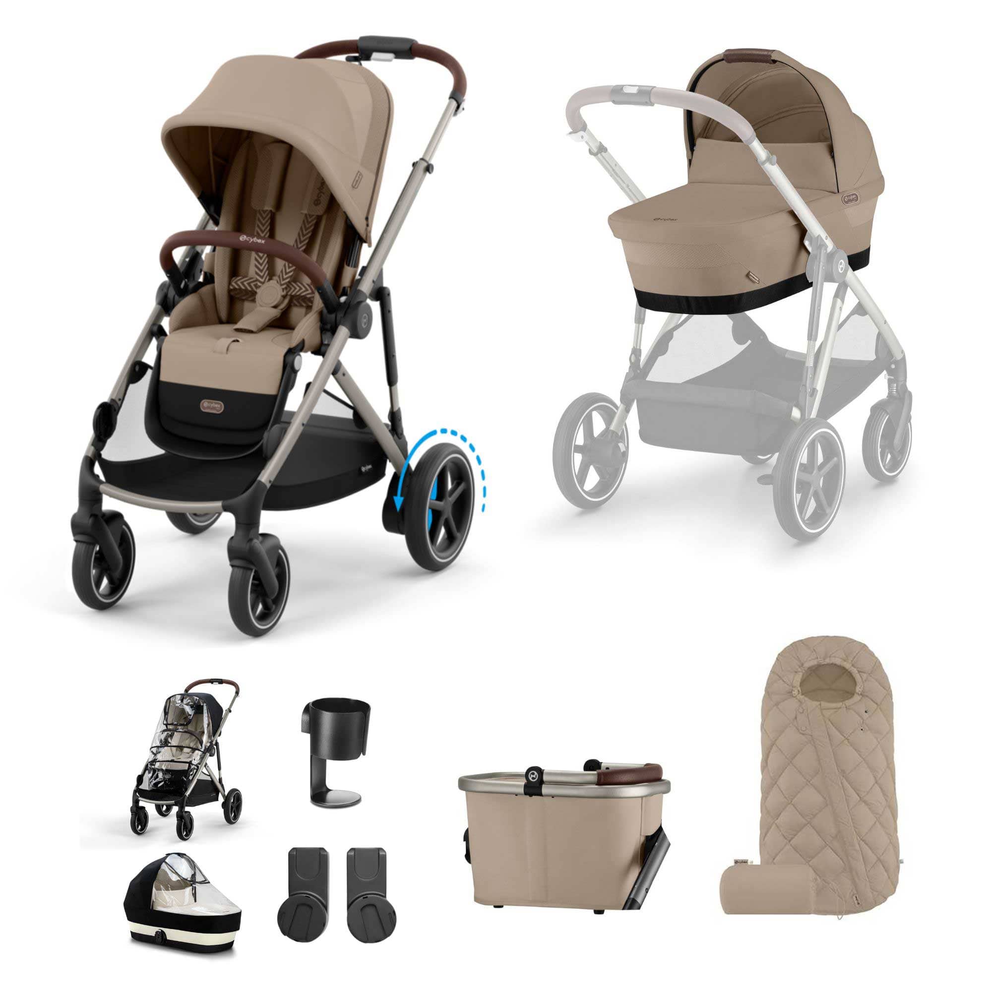 Cybex baby prams Cybex eGazelle S Essential Kit - Almond Beige