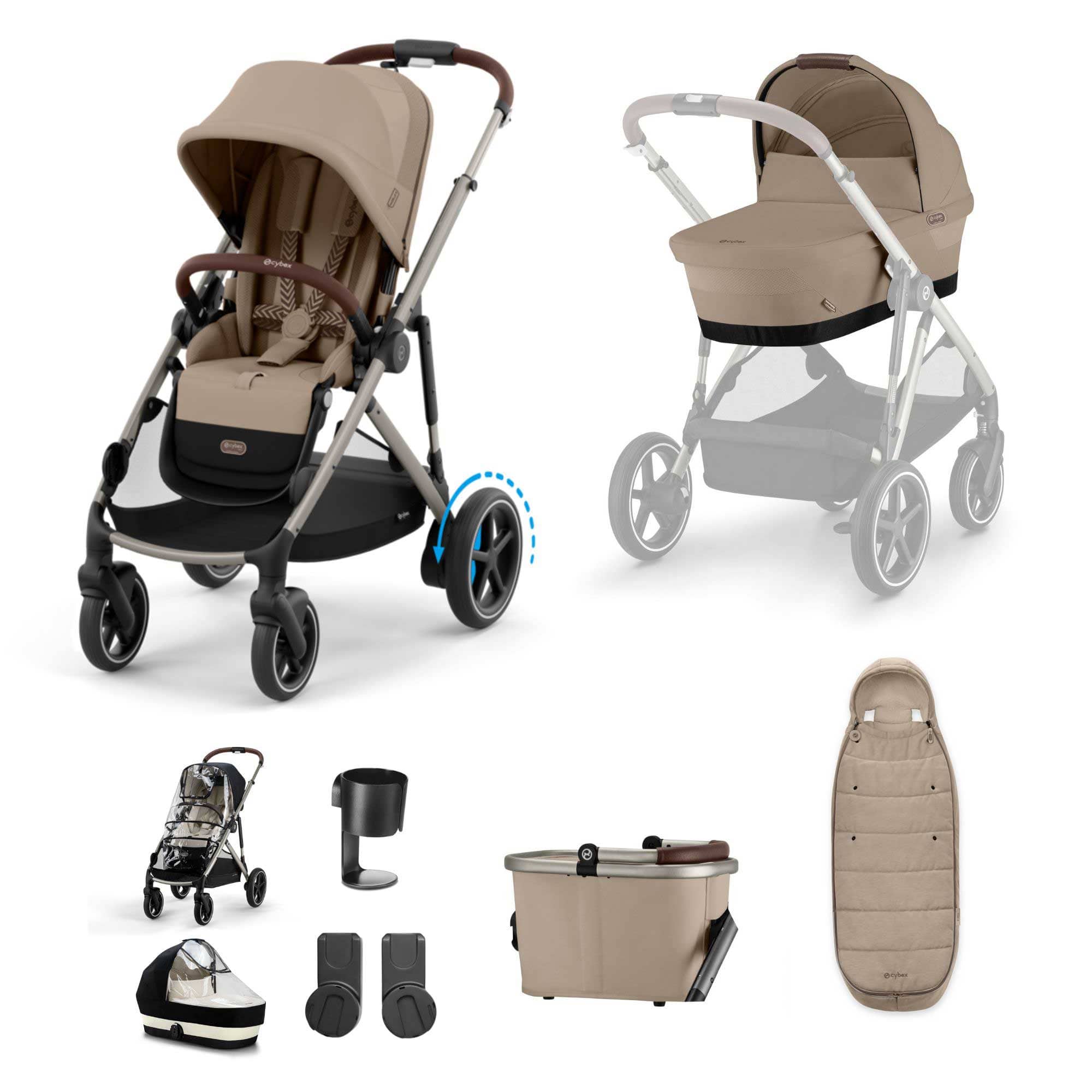 Cybex baby prams Cybex eGazelle S Essential Kit - Almond Beige