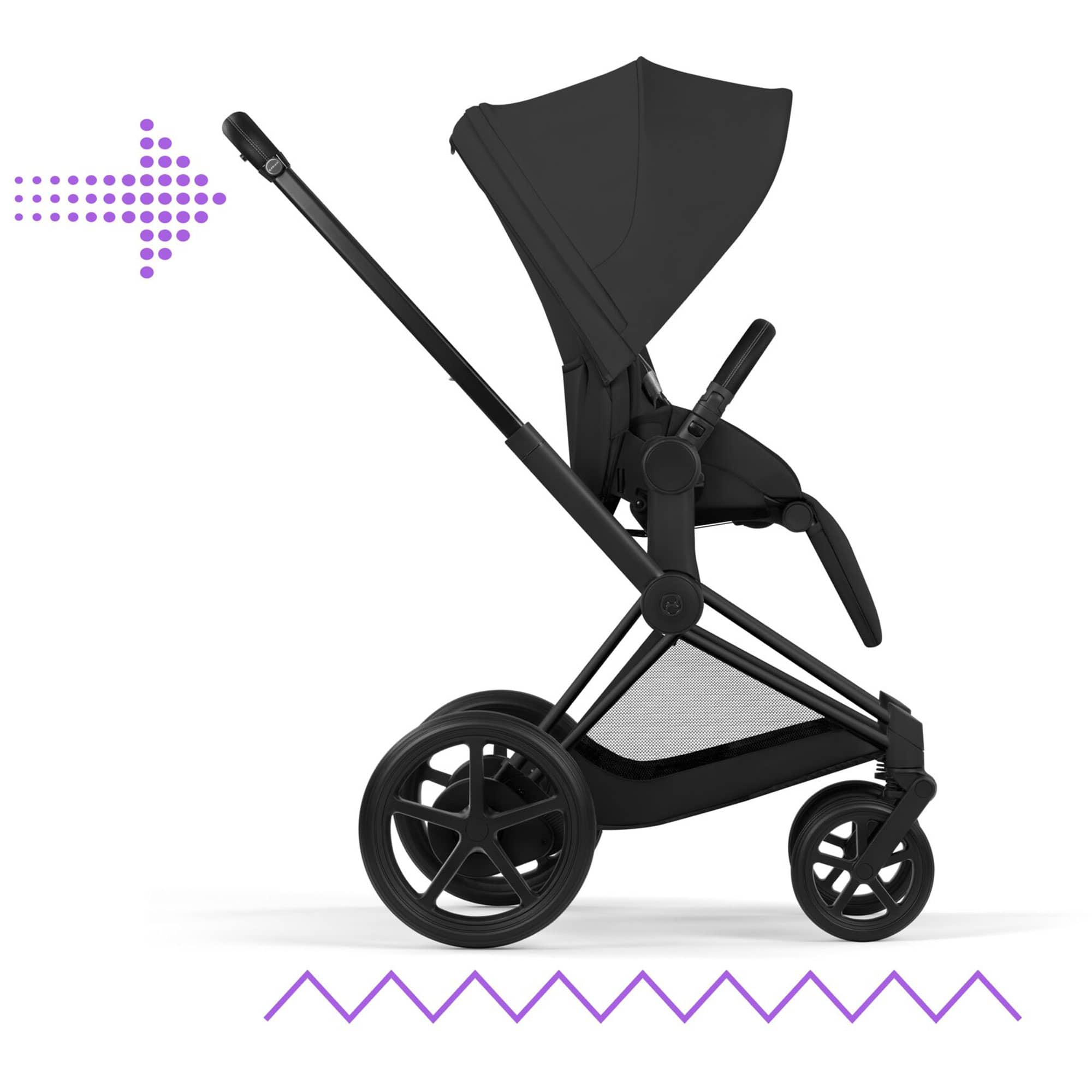 Cybex baby prams Cybex ePriam Pushchair Set - Comfort Collection in Sepia Black