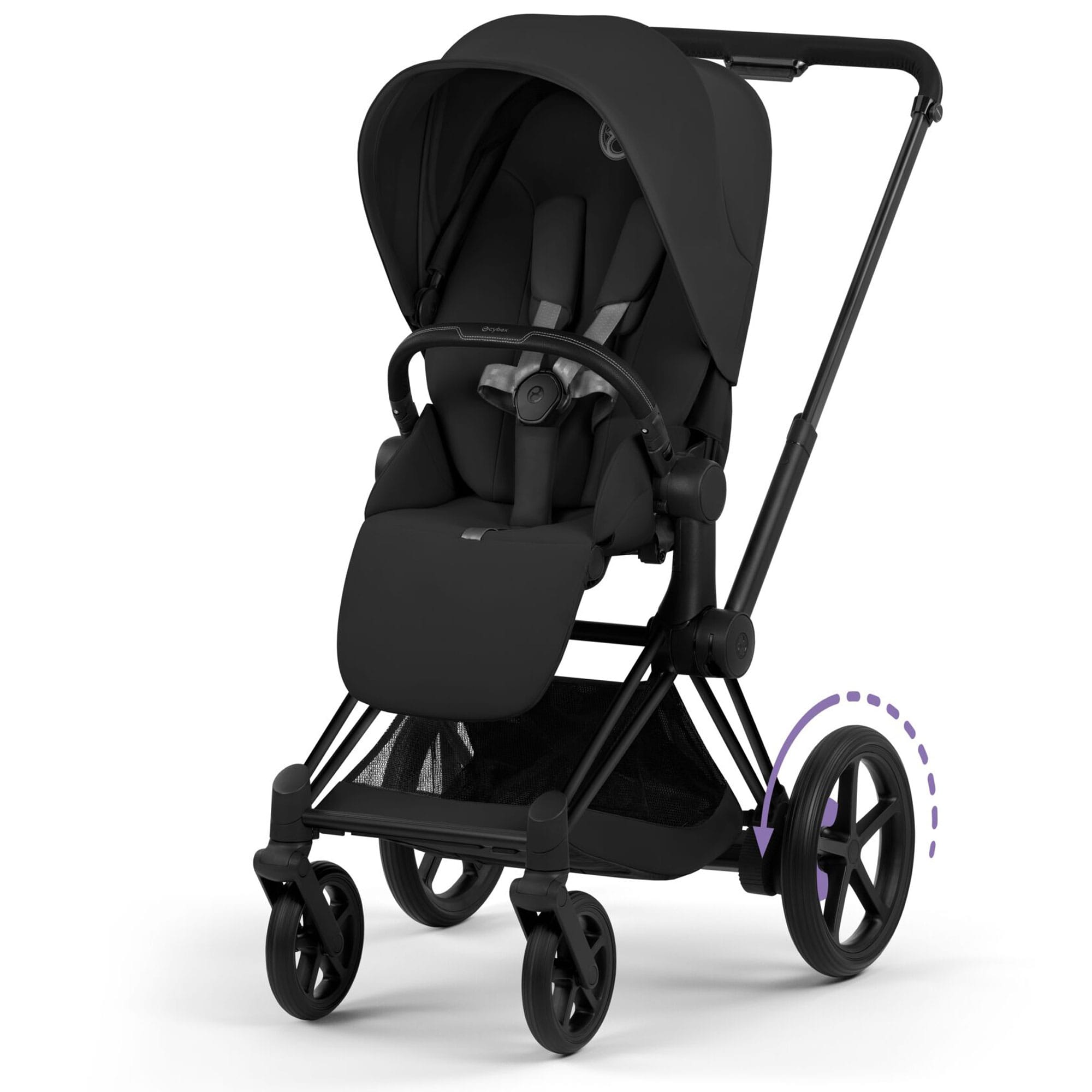 Cybex baby prams Cybex ePriam Pushchair Set - Comfort Collection in Sepia Black