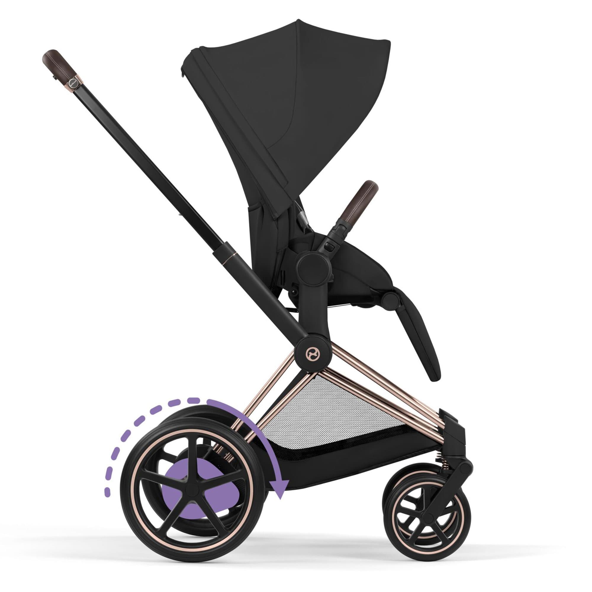 Cybex baby prams Cybex ePriam Pushchair Set - Comfort Collection in Sepia Black