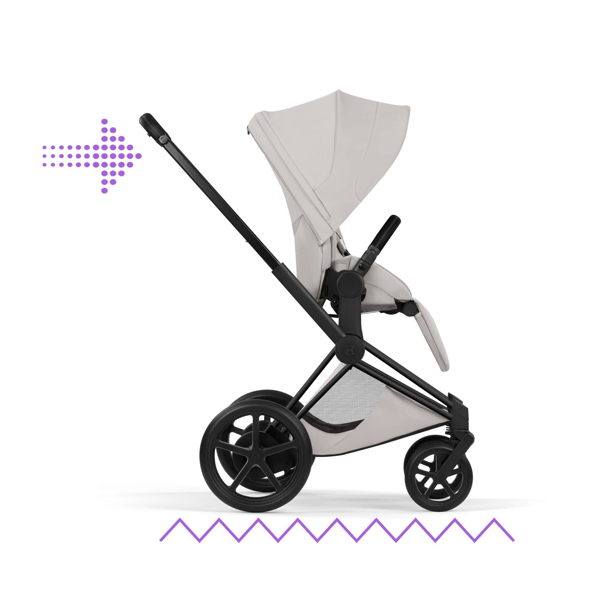 Cybex baby prams Cybex ePriam Pushchair Set - Style Collection - City Grey