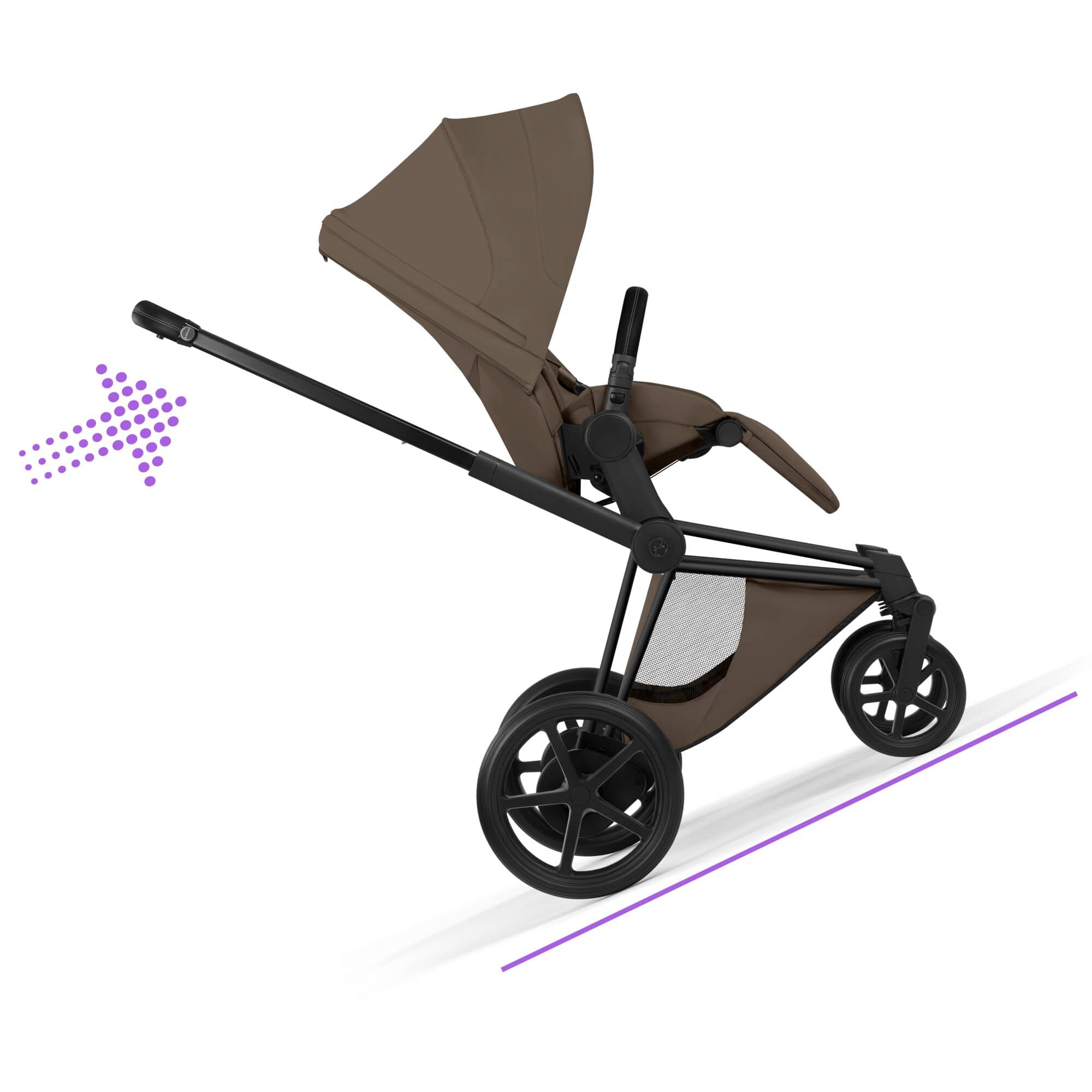 Cybex baby prams Cybex ePriam Pushchair Set - Style Collection - Coconut Brown