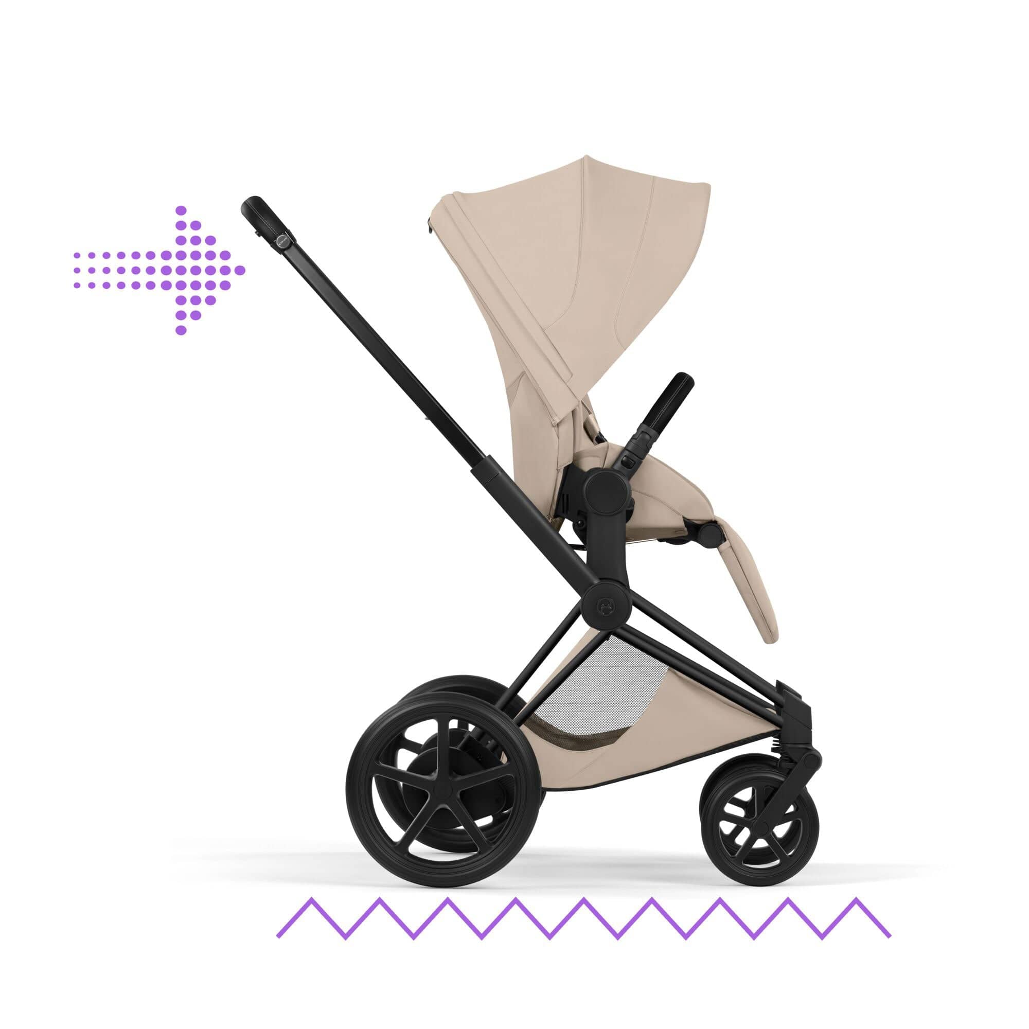 Cybex baby prams Cybex ePriam Pushchair Set - Style Collection - Cozy Beige