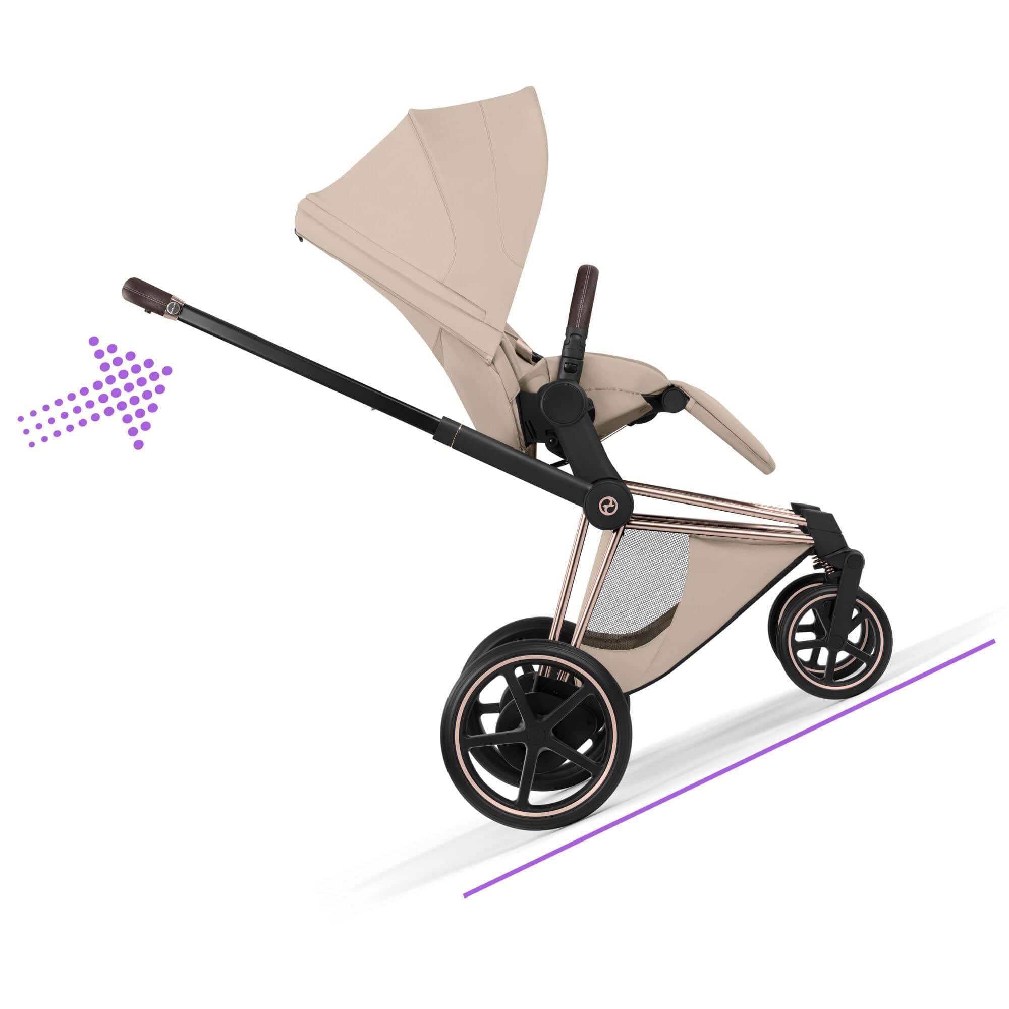 Cybex baby prams Cybex ePriam Pushchair Set - Style Collection - Cozy Beige