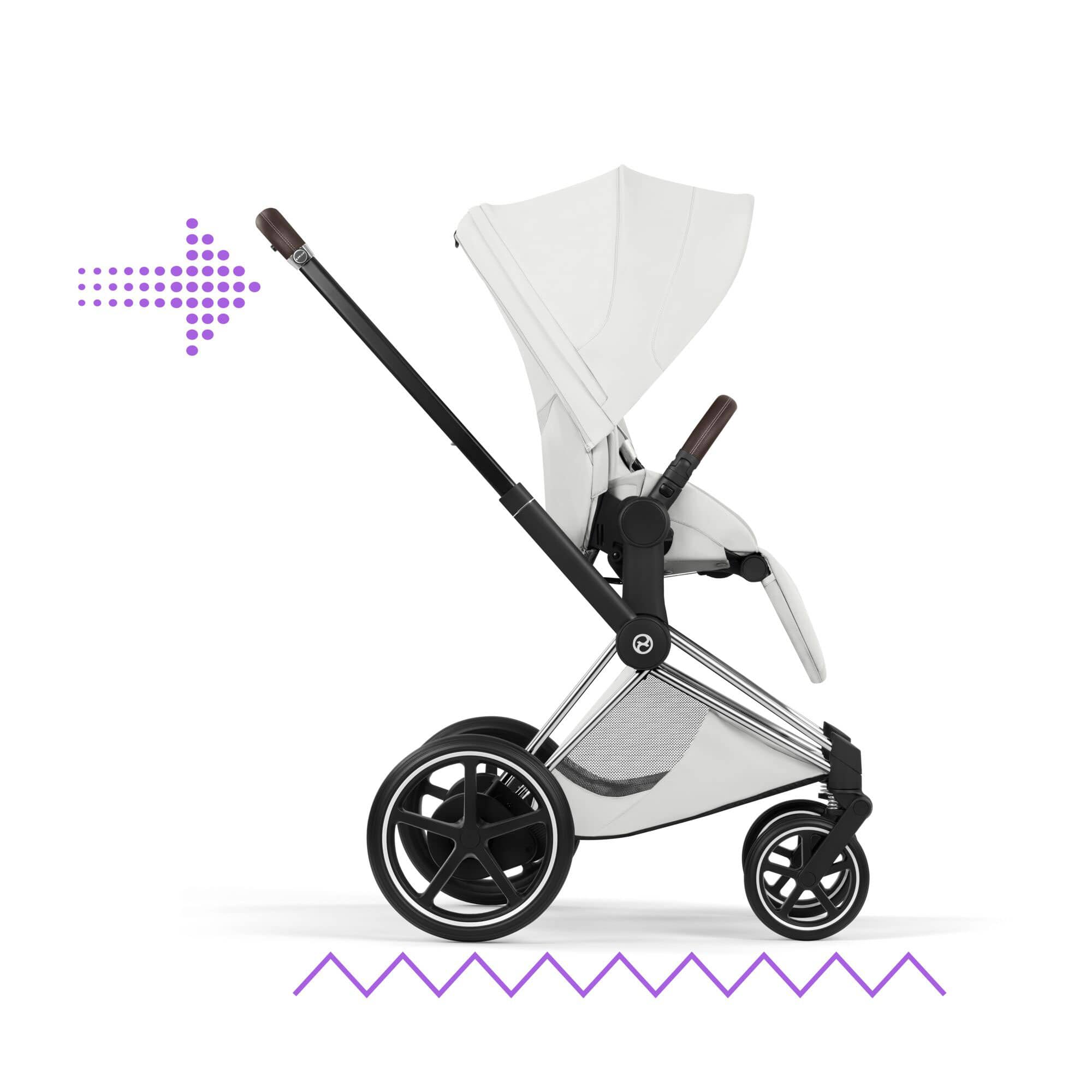 Cybex baby prams Cybex ePriam Pushchair Set - Style Collection - Off White