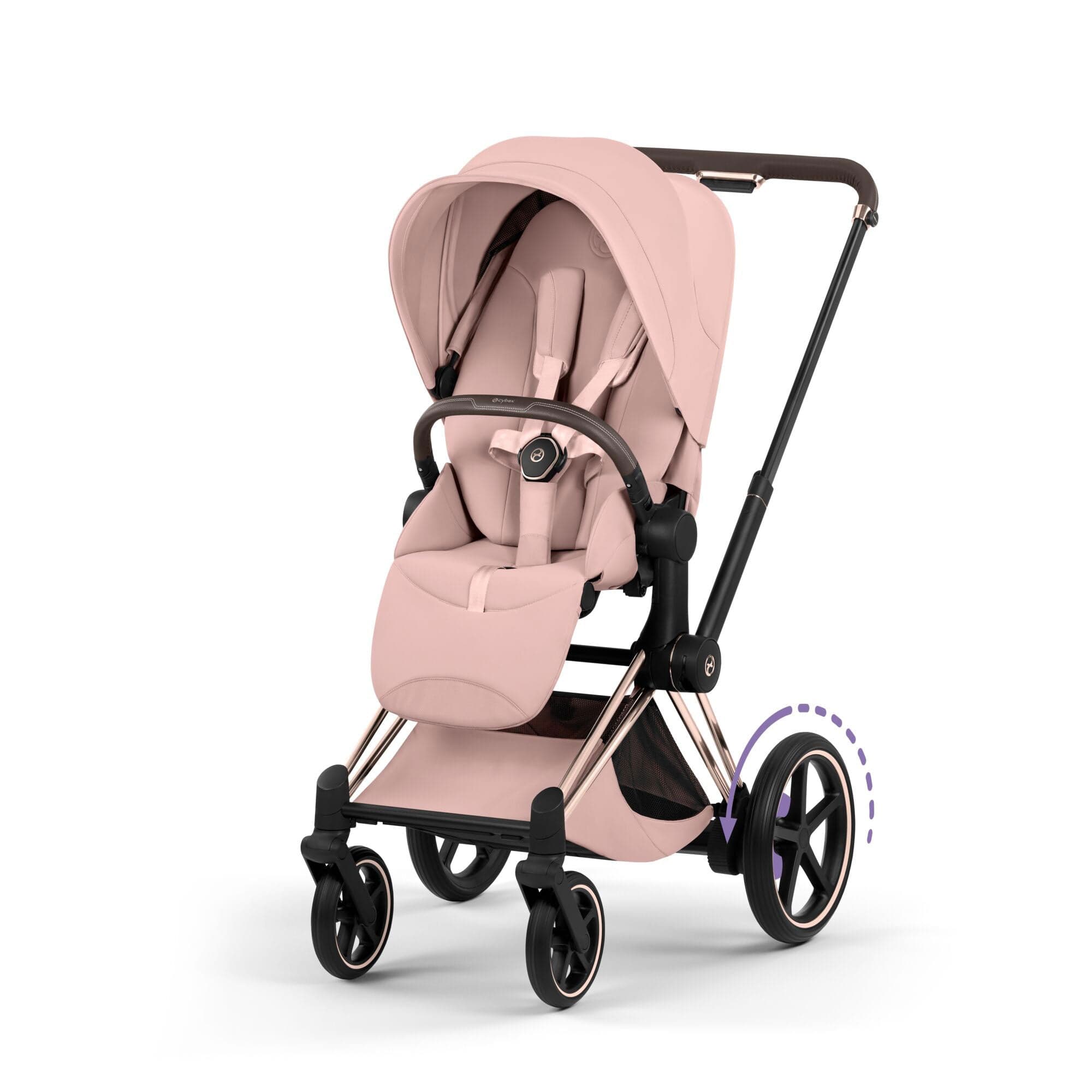 Cybex baby prams Cybex ePriam Pushchair Set - Style Collection - Peach Pink