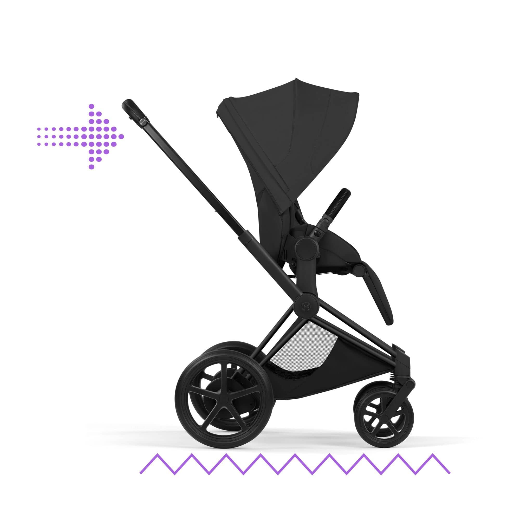 Cybex baby prams Cybex ePriam Pushchair Set - Style Collection - Sepia Black