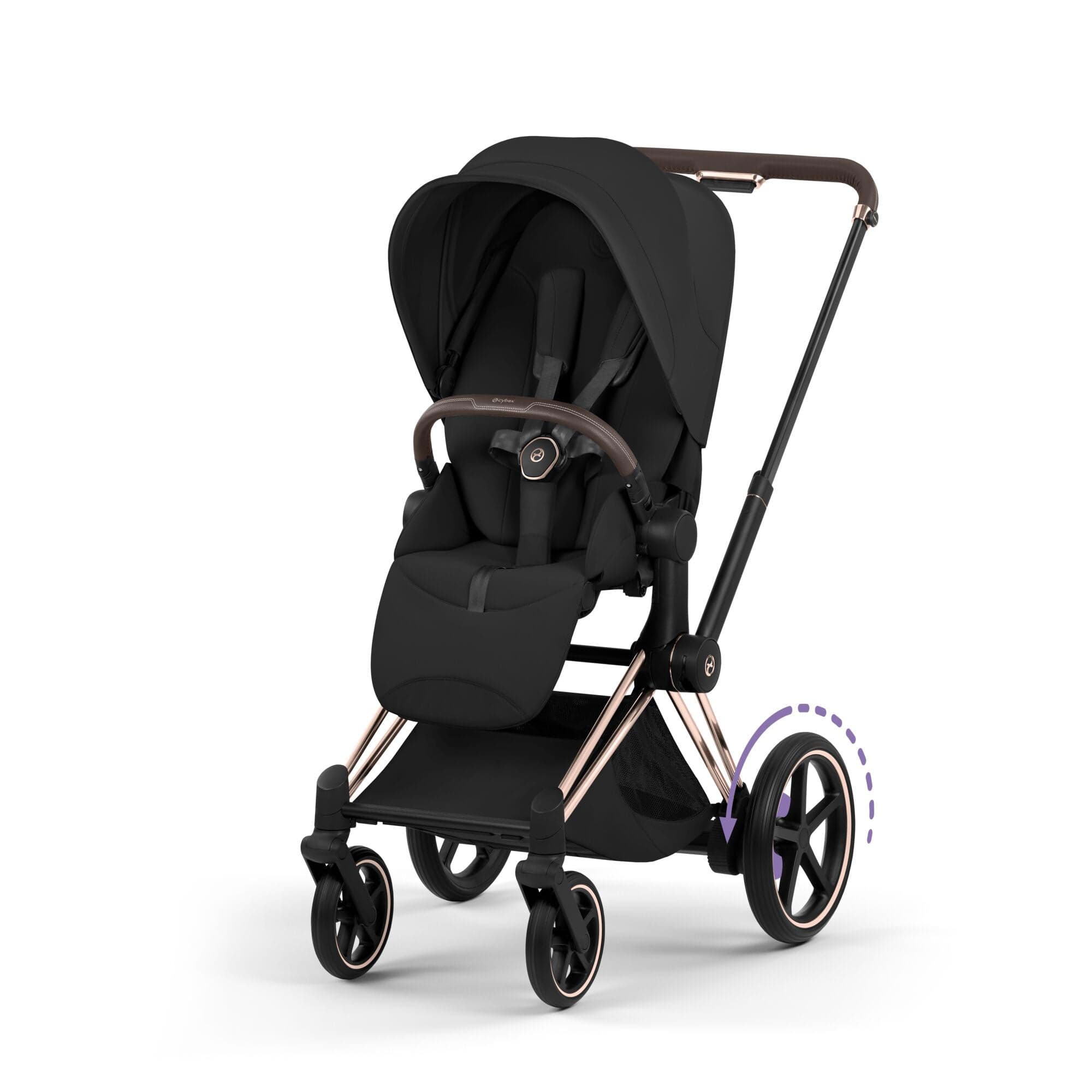 Cybex baby prams Cybex ePriam Pushchair Set - Style Collection - Sepia Black