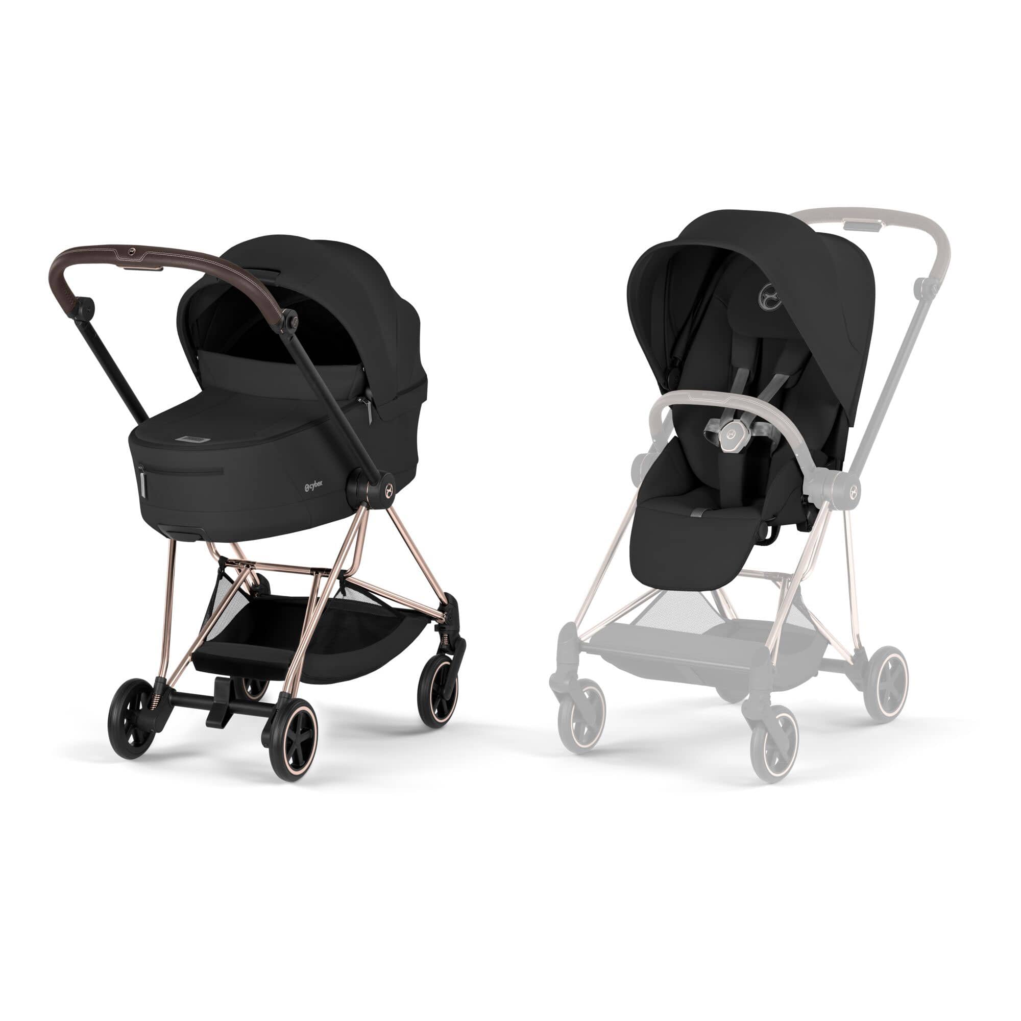 Cybex baby prams Cybex Mios Pushchair Set - Comfort Collection - Sepia Black 526000089