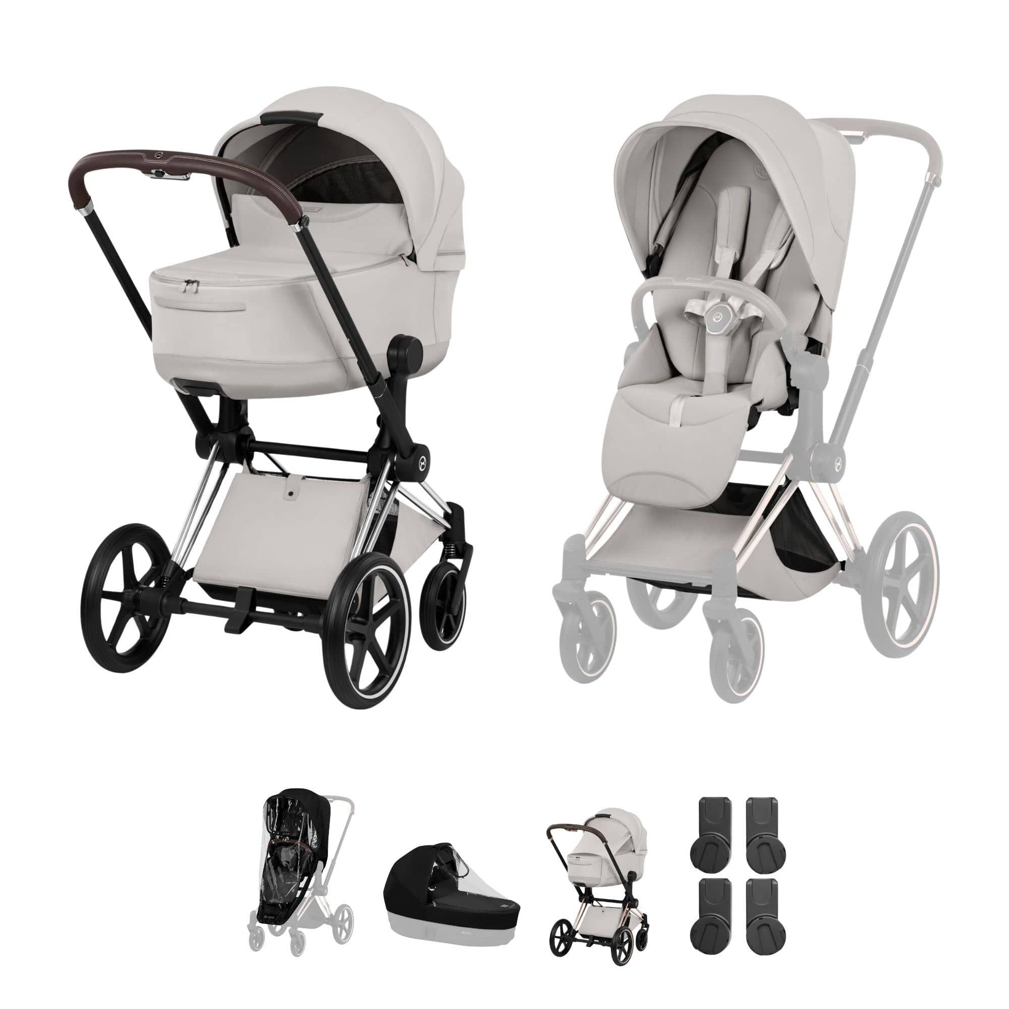Cybex baby prams Cybex Priam Pushchair Set - Style Collection - City Grey 21812-CB-CIT-GRY
