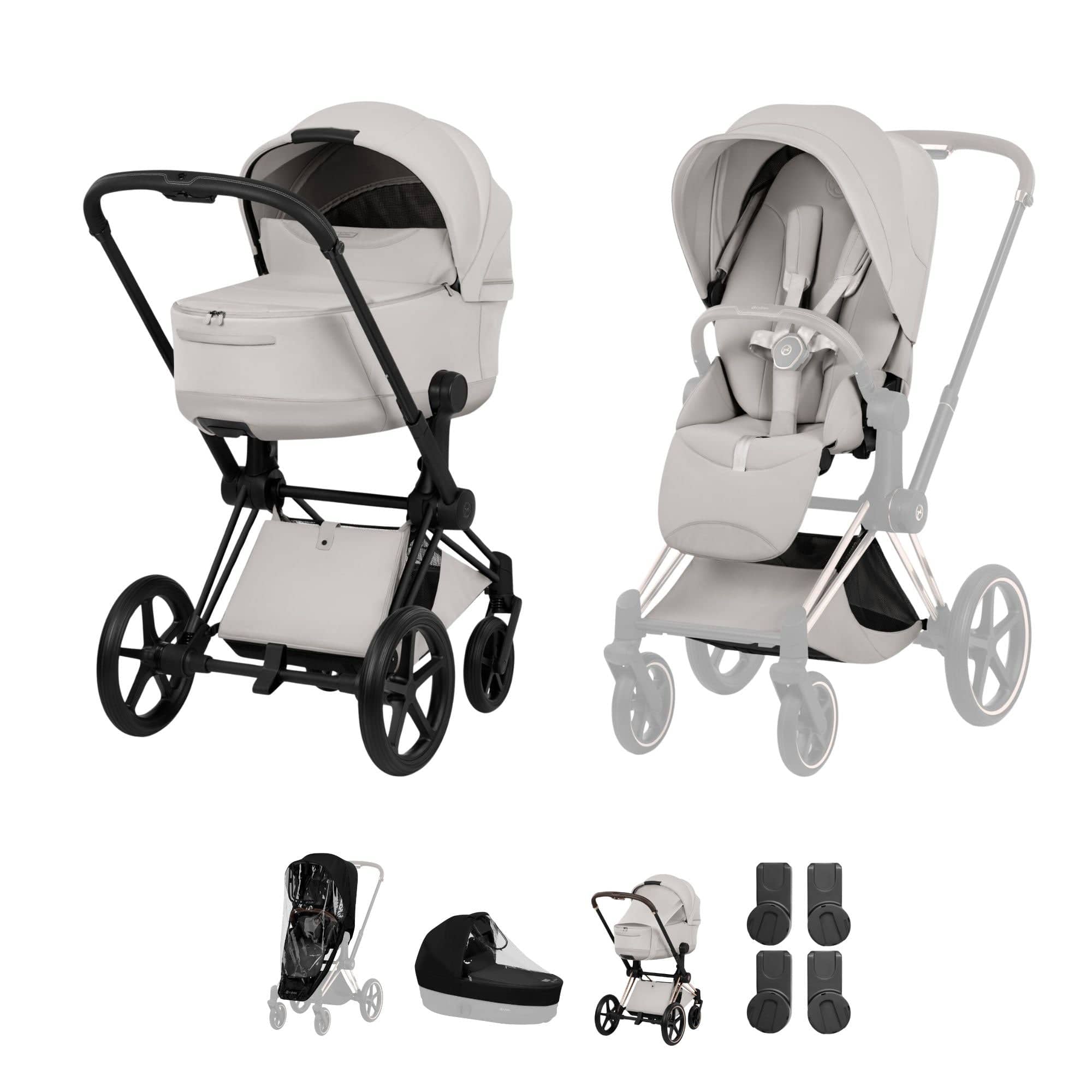 Cybex baby prams Cybex Priam Pushchair Set - Style Collection - City Grey 21812-MB-CIT-GRY