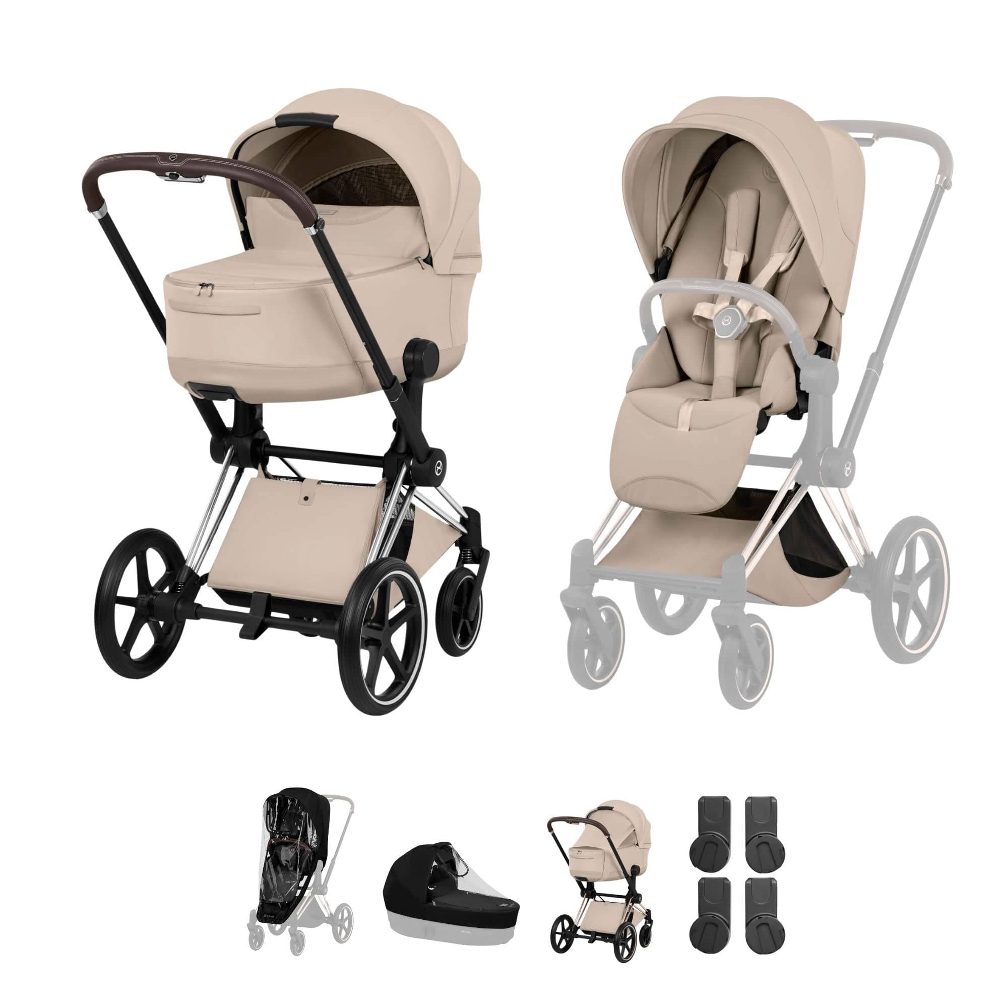 Cybex baby prams Cybex Priam Pushchair Set - Style Collection - Cozy Beige 21812-CB-COZ-BEI
