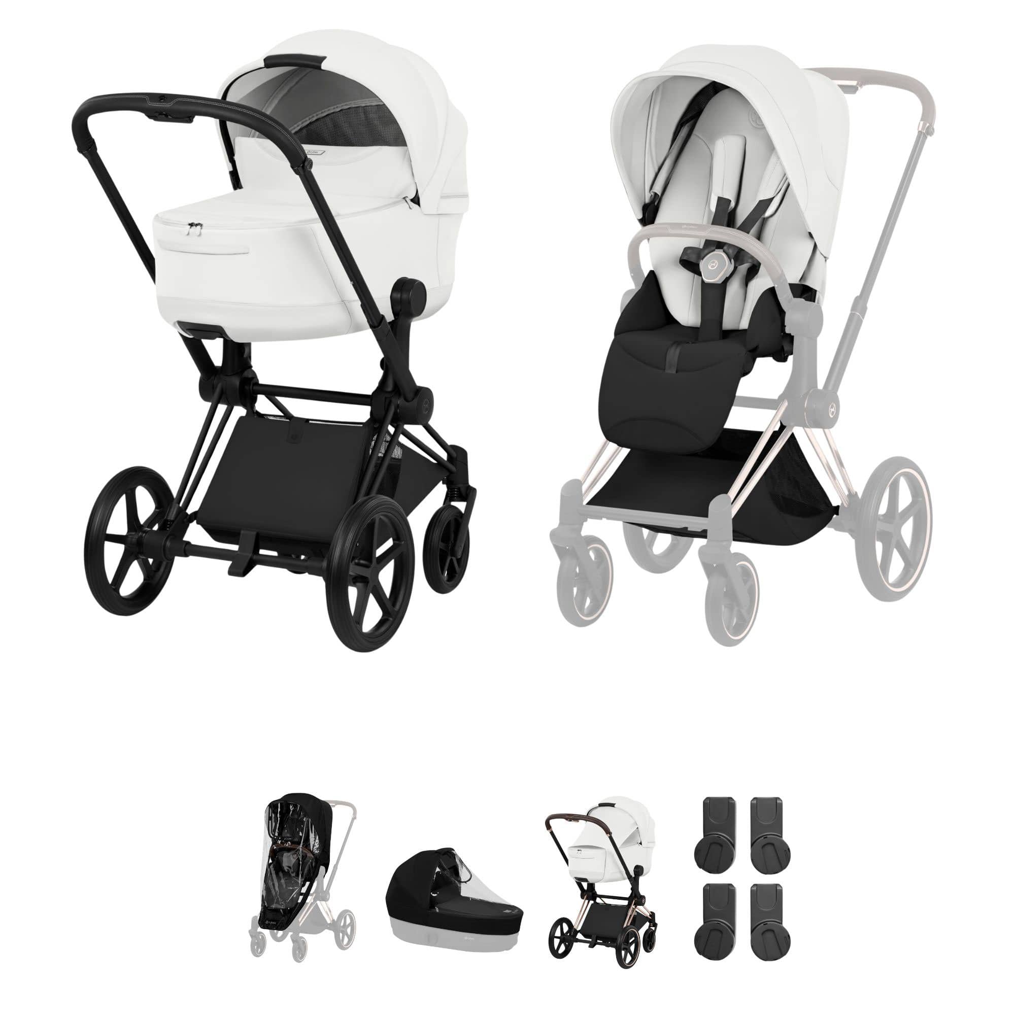 Cybex baby prams Cybex Priam Pushchair Set - Style Collection - Off White 21812-MB-OFF-WHT
