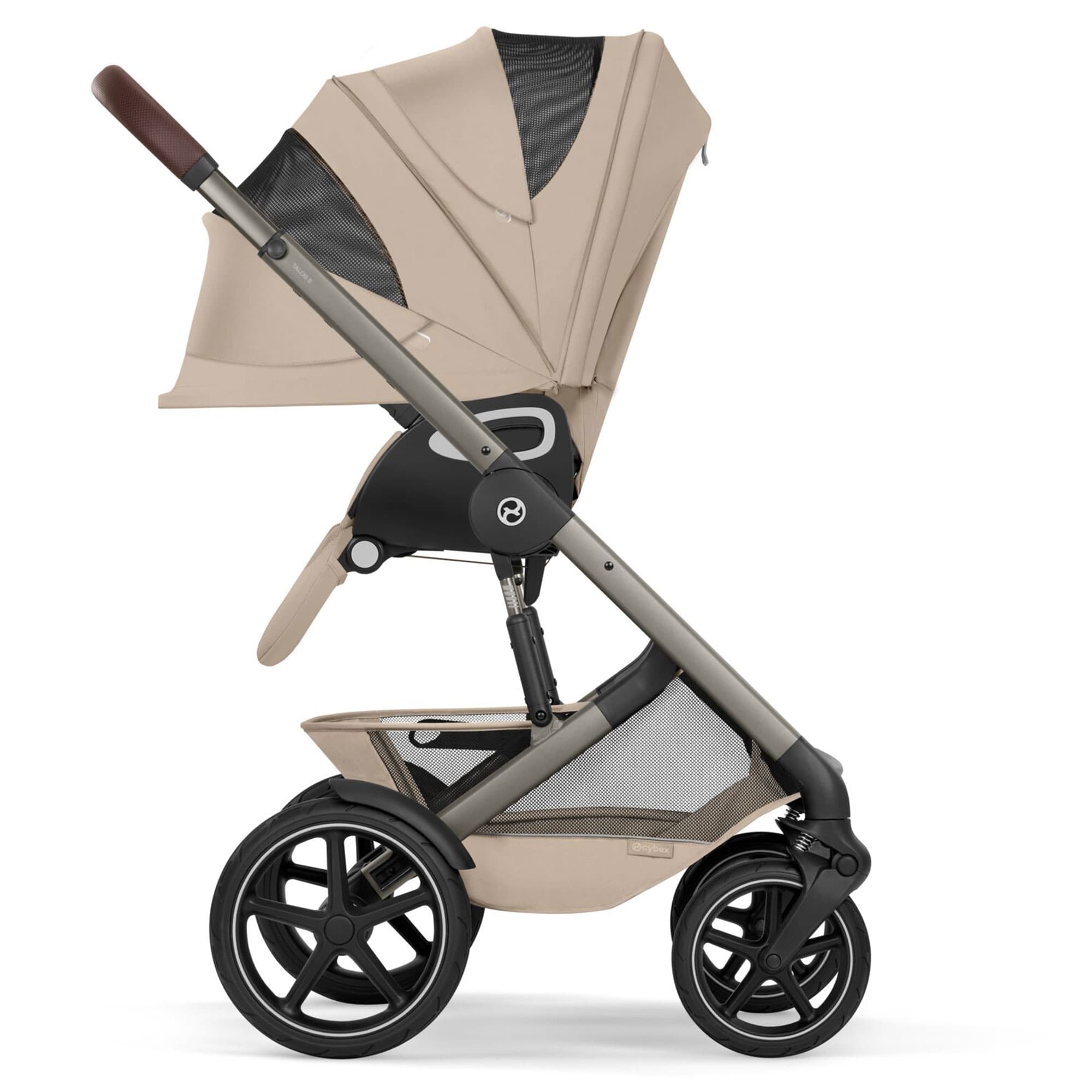 Cybex baby prams Cybex Talos Foldable Carrycot Accessory Bundle - Almond Beige