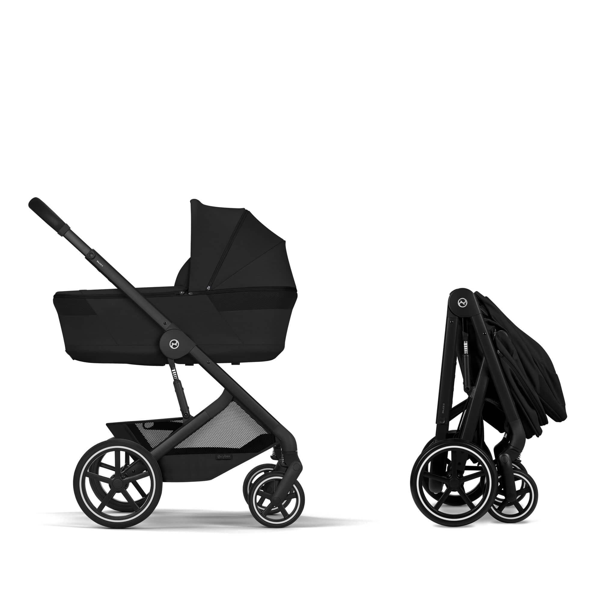 Cybex baby prams Cybex Talos Foldable Carrycot Accessory Bundle - Moon Black