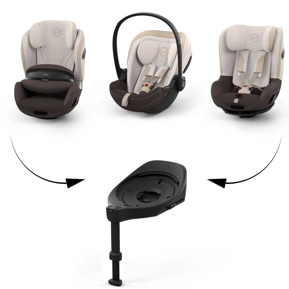 Cybex forward facing car seats Cybex Anoris S Style - Amber Brown